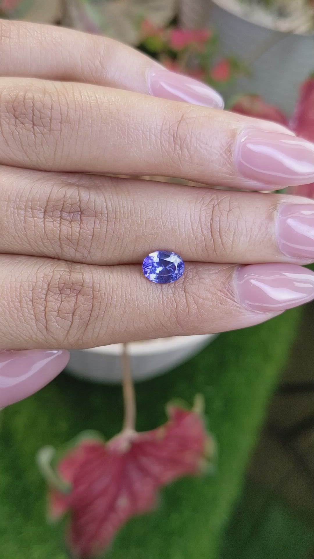 1.34 Ct. Blue Sapphire from Ceylon (Sri Lanka) Size Video