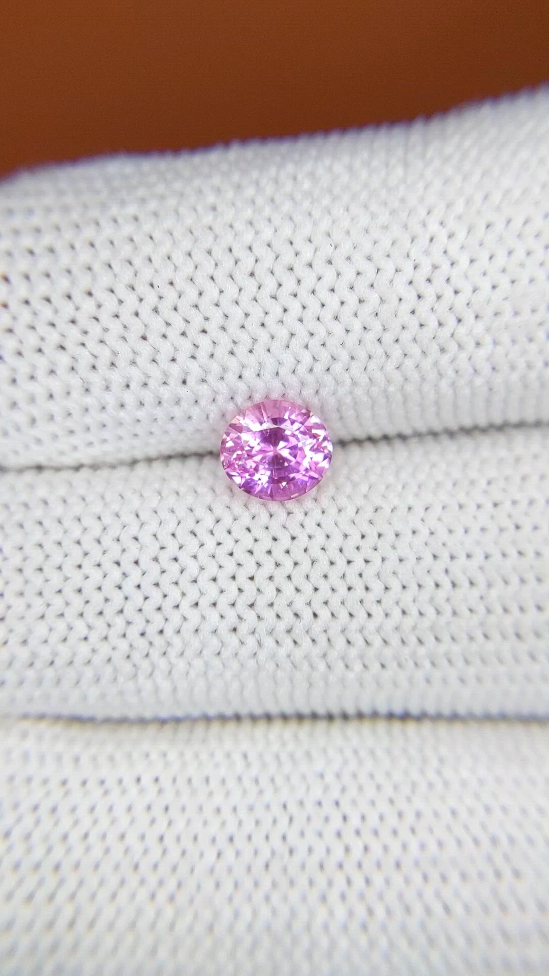 1.09 Ct. Purplish Pink Sapphire from Ceylon (Sri Lanka) Size Video
