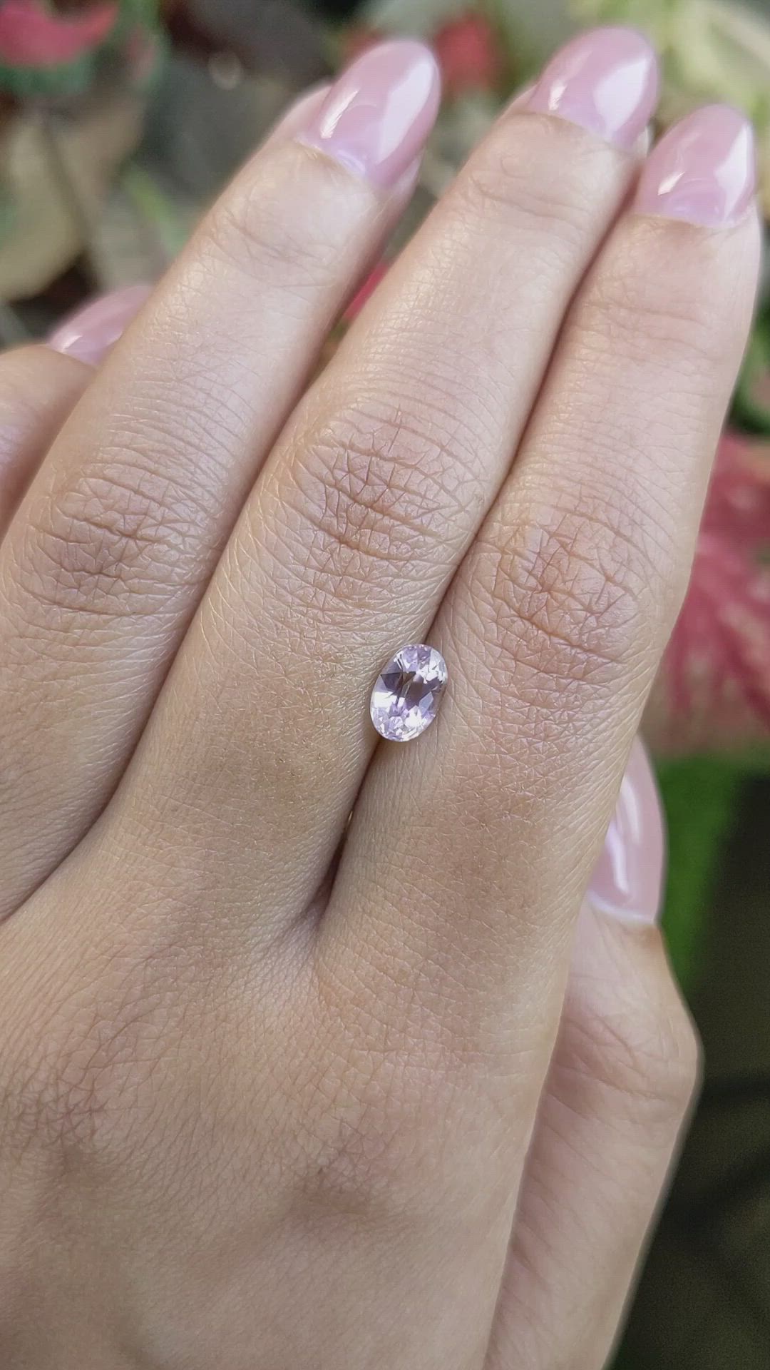 1.17 Ct. Purplish Pink Sapphire from Ceylon (Sri Lanka) Size Video