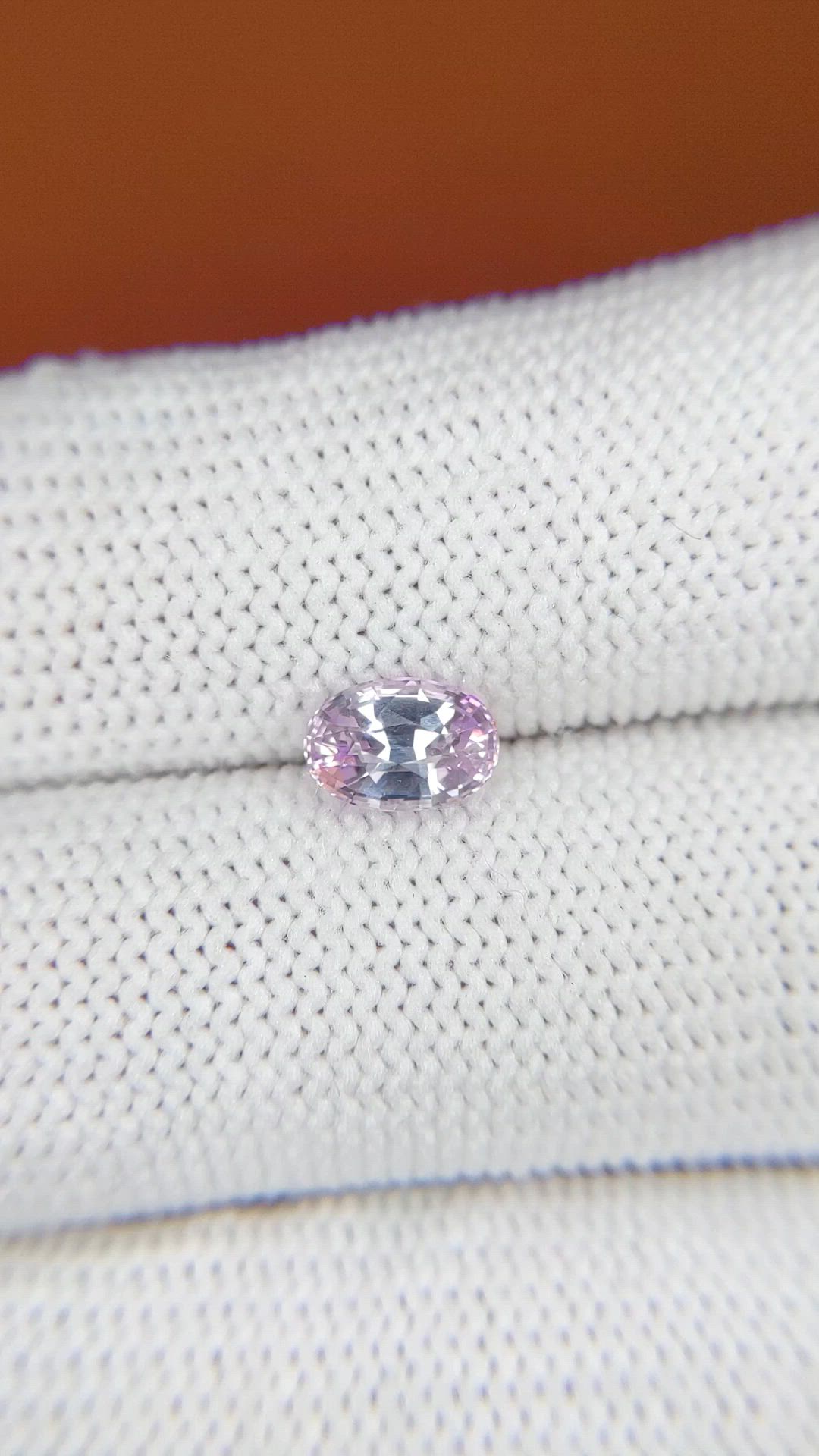 1.17 Ct. Purplish Pink Sapphire from Ceylon (Sri Lanka) Size Video