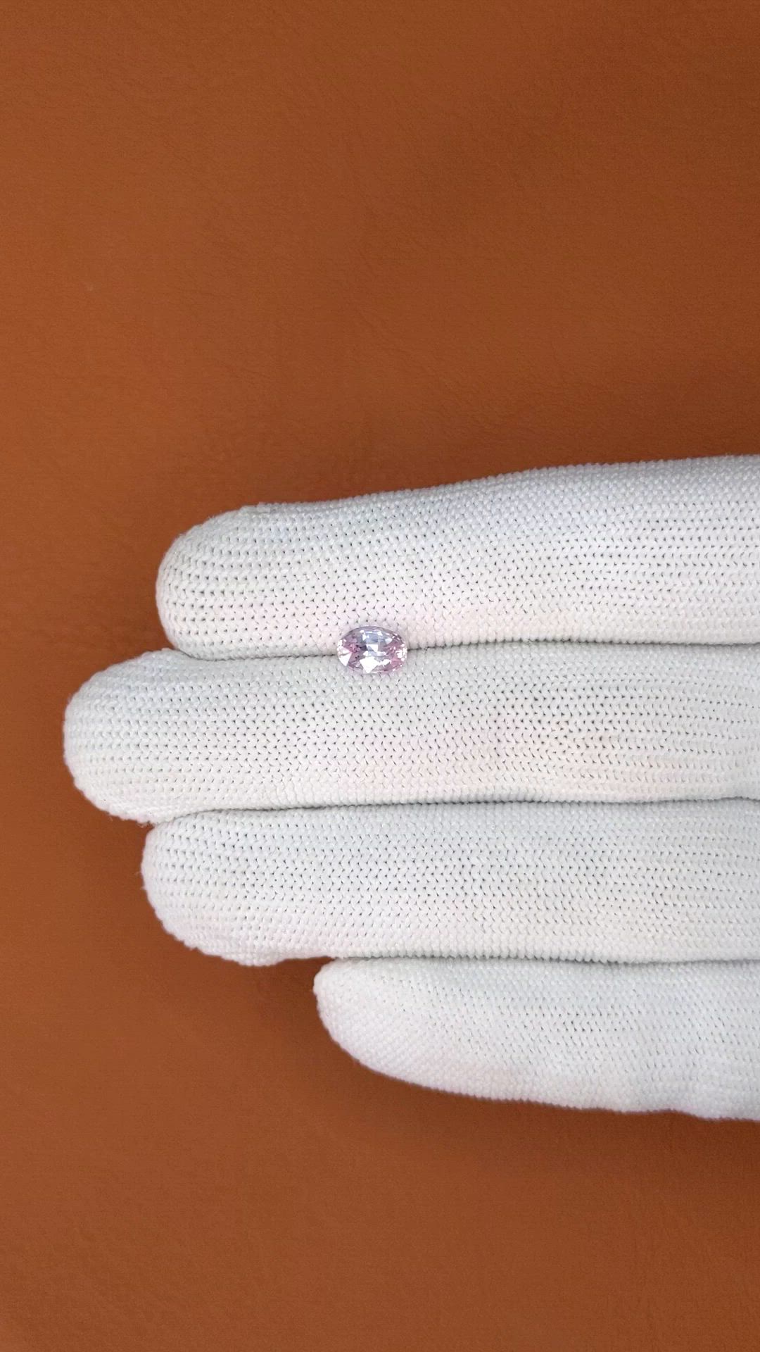 1.17 Ct. Purplish Pink Sapphire from Ceylon (Sri Lanka) Size Video
