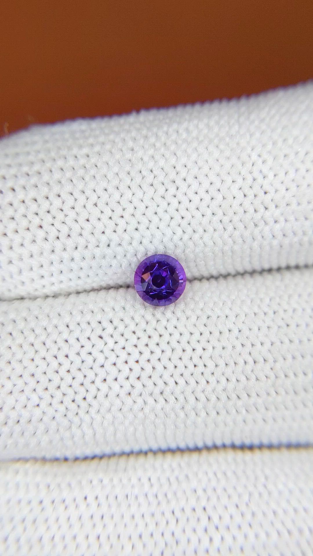 0.69 Ct. Purple Sapphire from Ceylon (Sri Lanka) Size Video