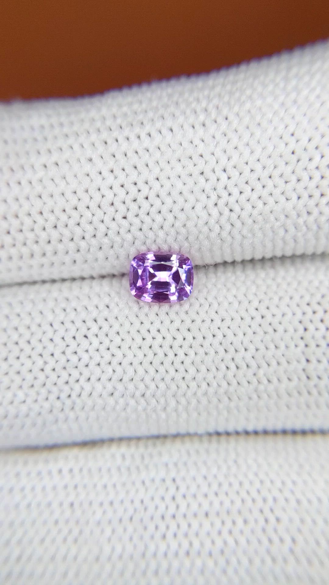 0.80 Ct. Pinkish Purple Sapphire from Ceylon (Sri Lanka) Size Video