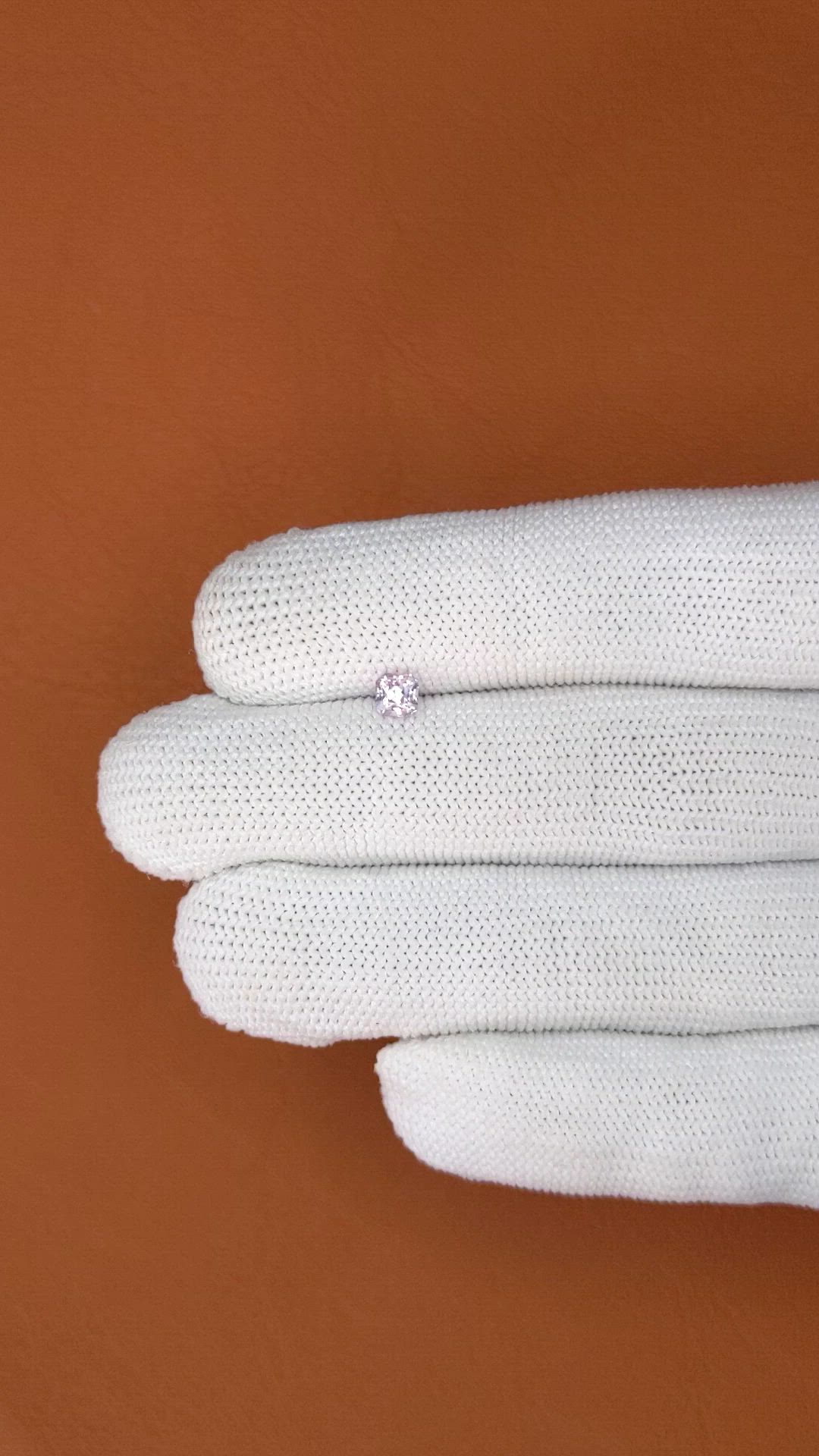 0.47 Ct. Purplish Pink Sapphire from Ceylon (Sri Lanka) Size Video