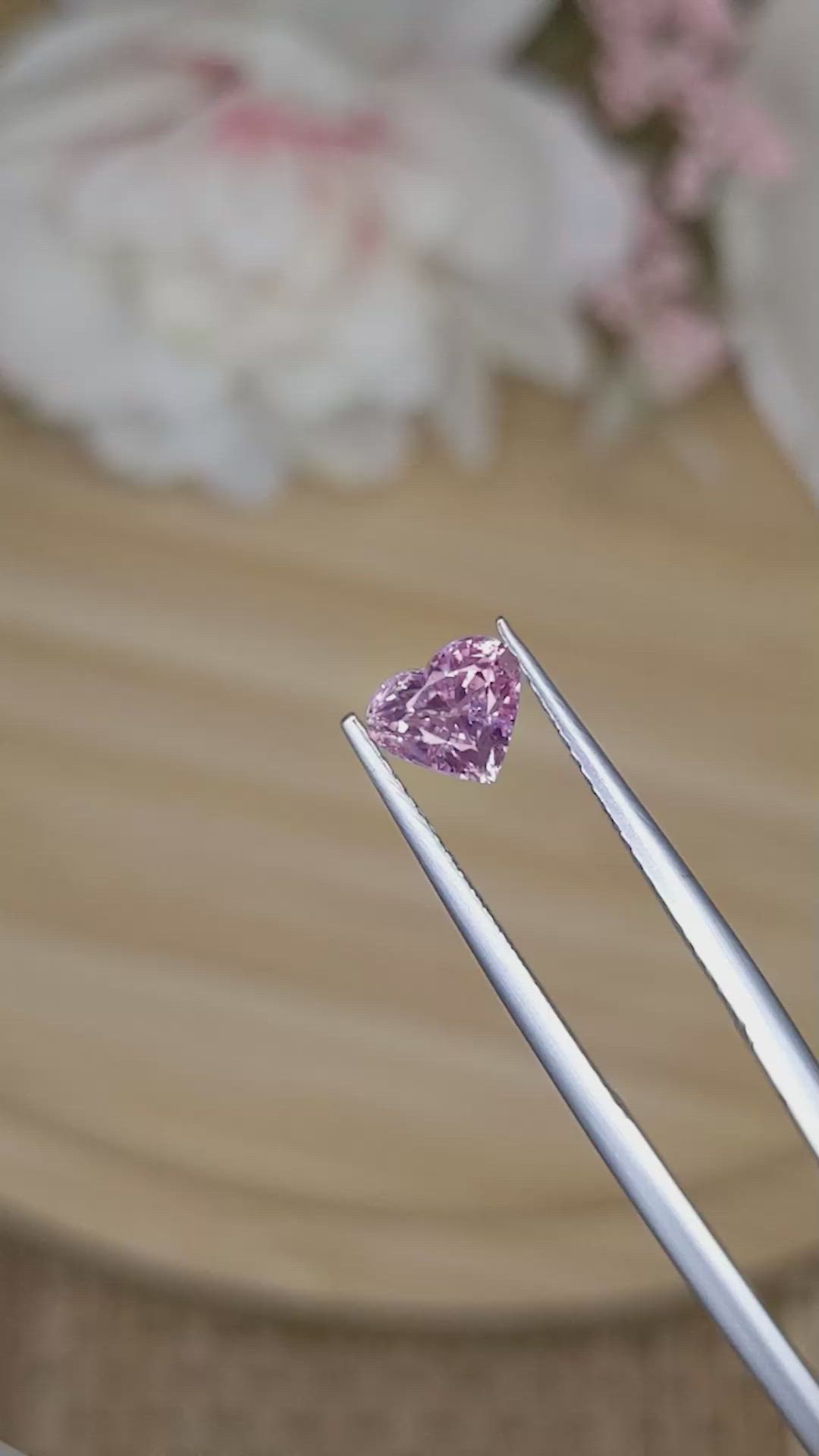 1.11 Ct. Purplish Pink Sapphire from Ceylon (Sri Lanka) Size Video