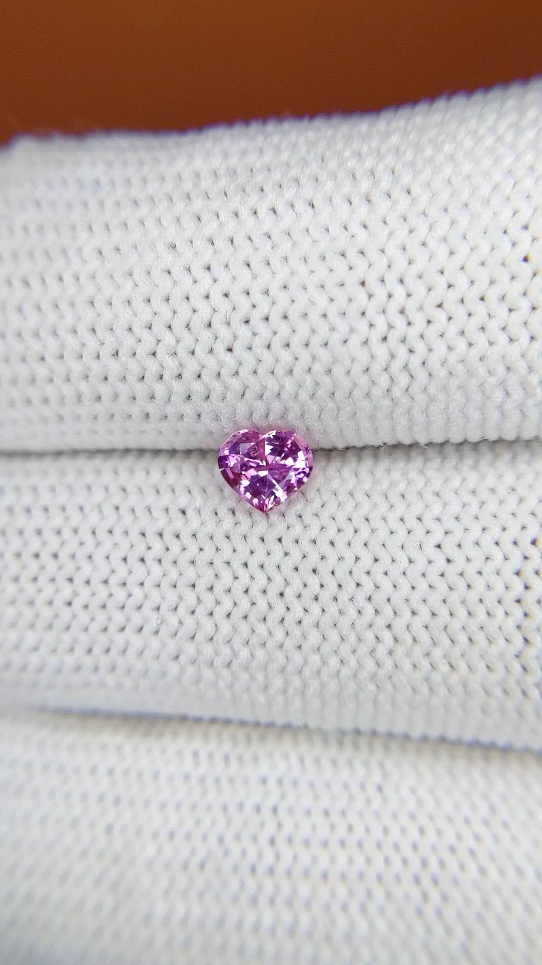 0.52 Ct. Purplish Pink Sapphire from Ceylon (Sri Lanka) Size Video