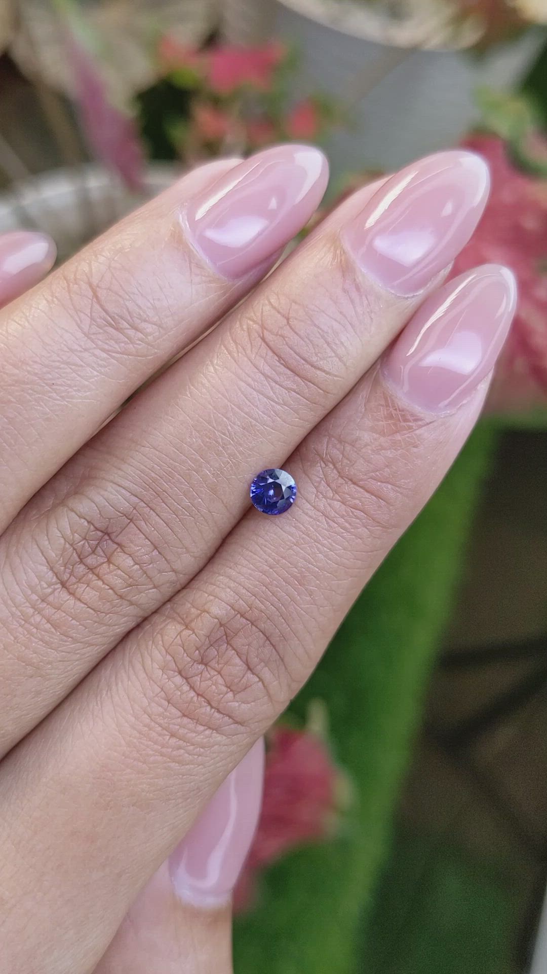 0.41 Ct. Blue Sapphire from Ceylon (Sri Lanka) Size Video