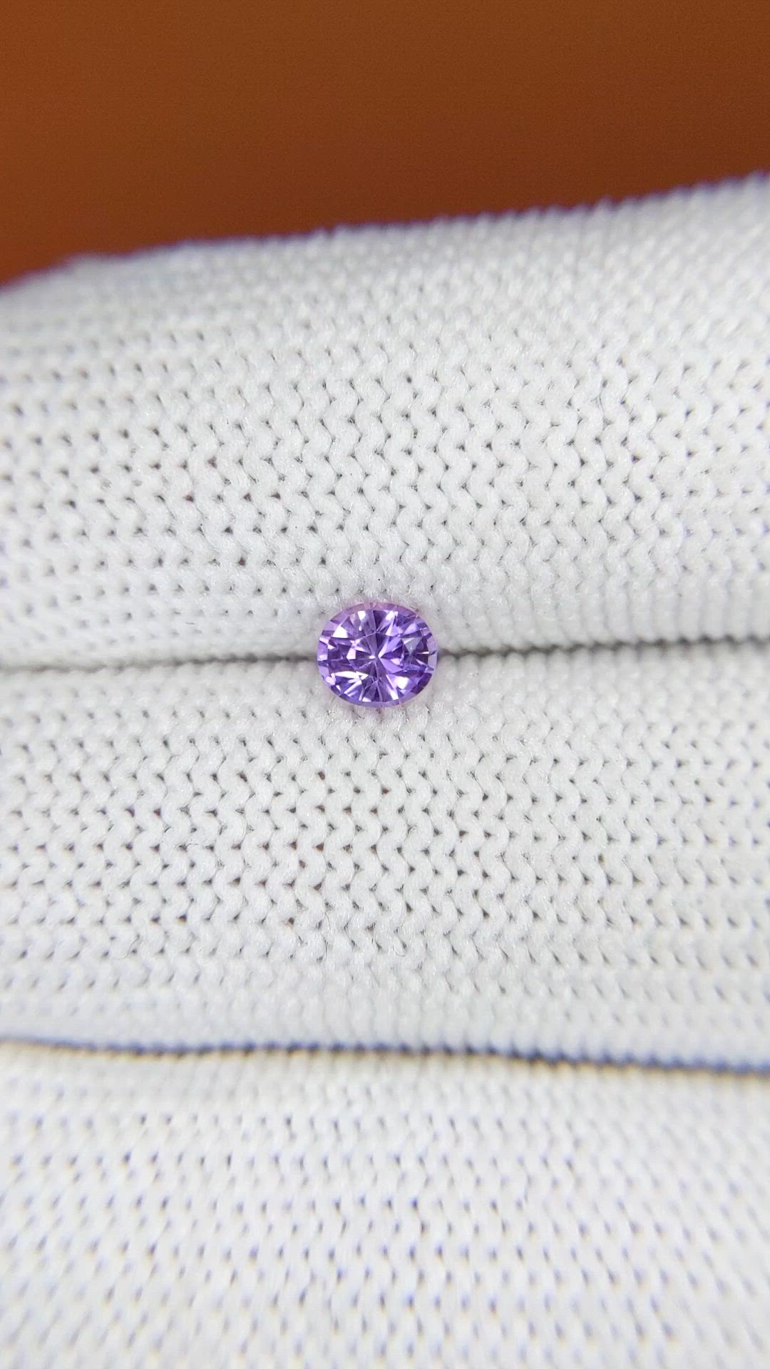 0.46 Ct. Pinkish Purple Sapphire from Ceylon (Sri Lanka) Size Video