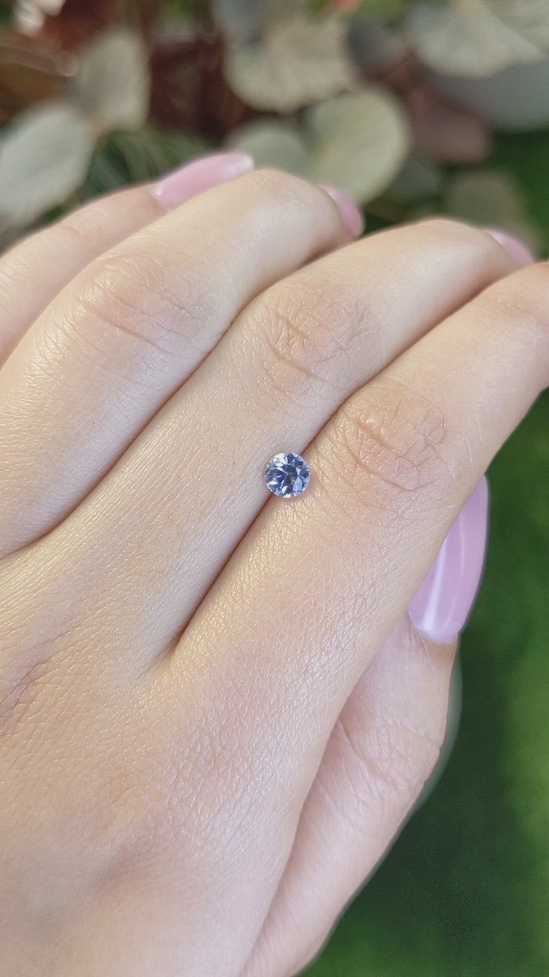 0.57 Ct. Blue Sapphire from Ceylon (Sri Lanka) Size Video