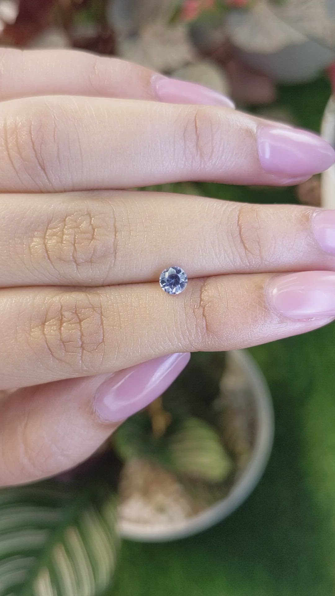 0.57 Ct. Blue Sapphire from Ceylon (Sri Lanka) Size Video
