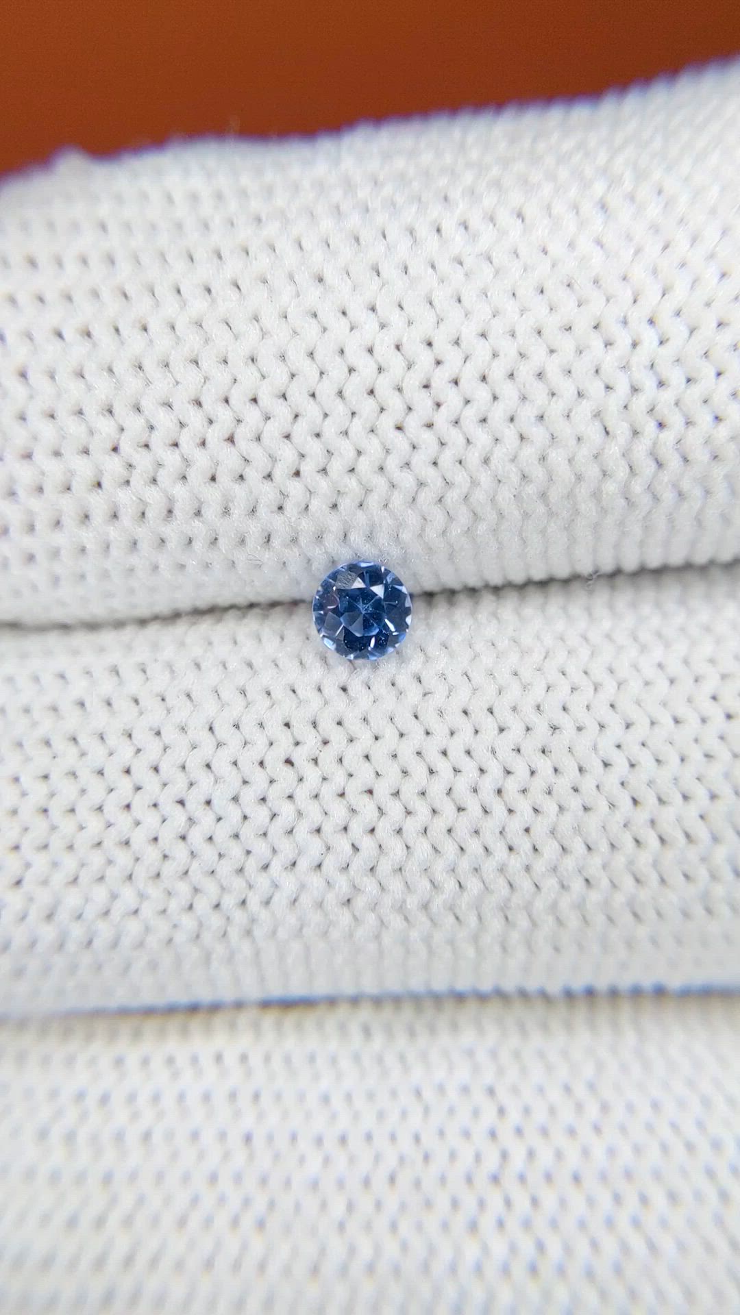0.31 Ct. Blue Sapphire from Ceylon (Sri Lanka) Size Video