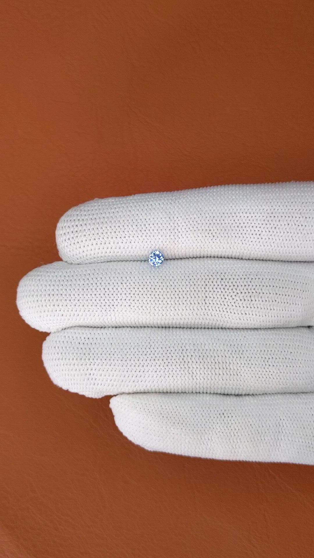 0.31 Ct. Blue Sapphire from Ceylon (Sri Lanka) Size Video