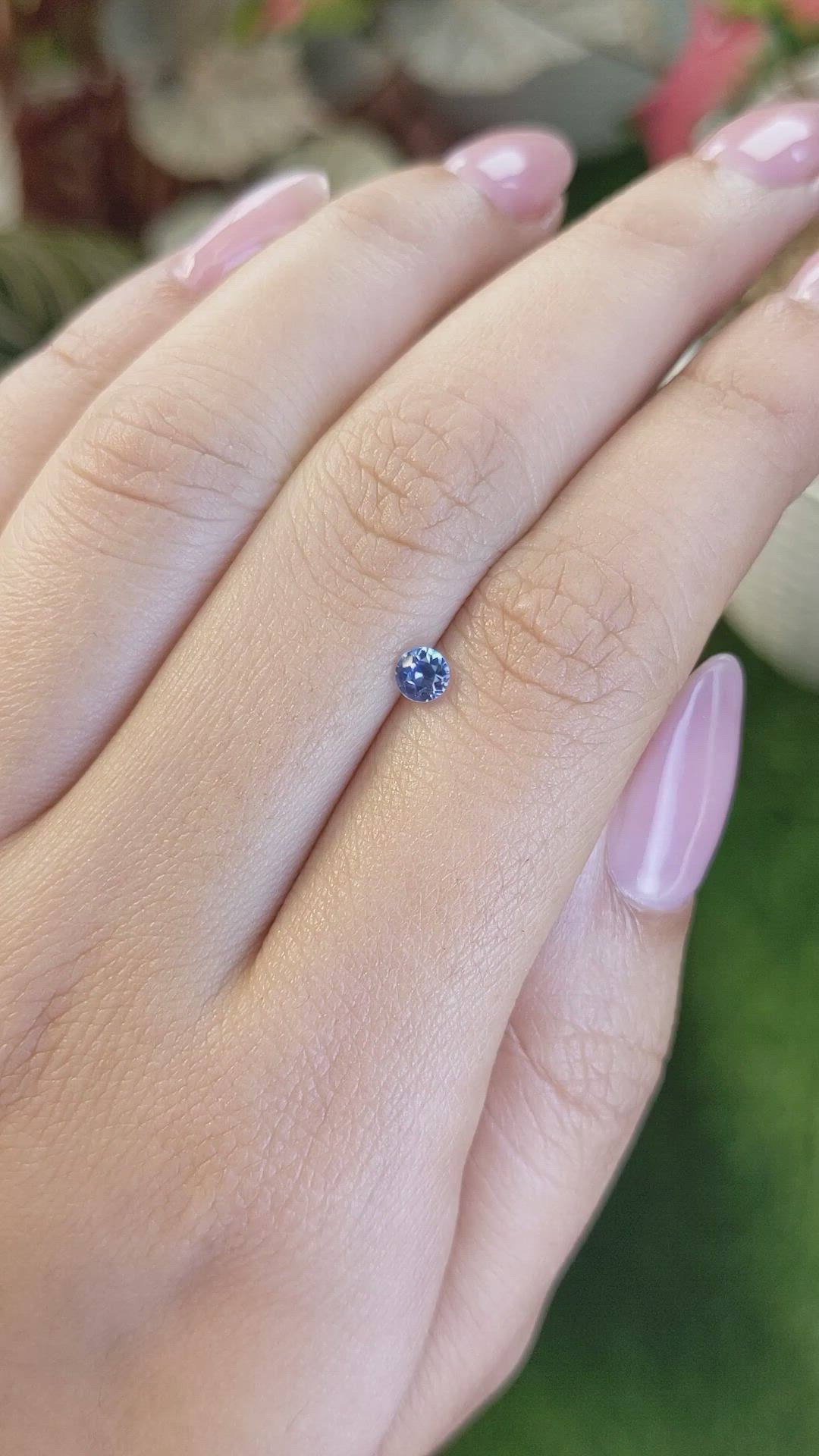 0.31 Ct. Blue Sapphire from Ceylon (Sri Lanka) Size Video