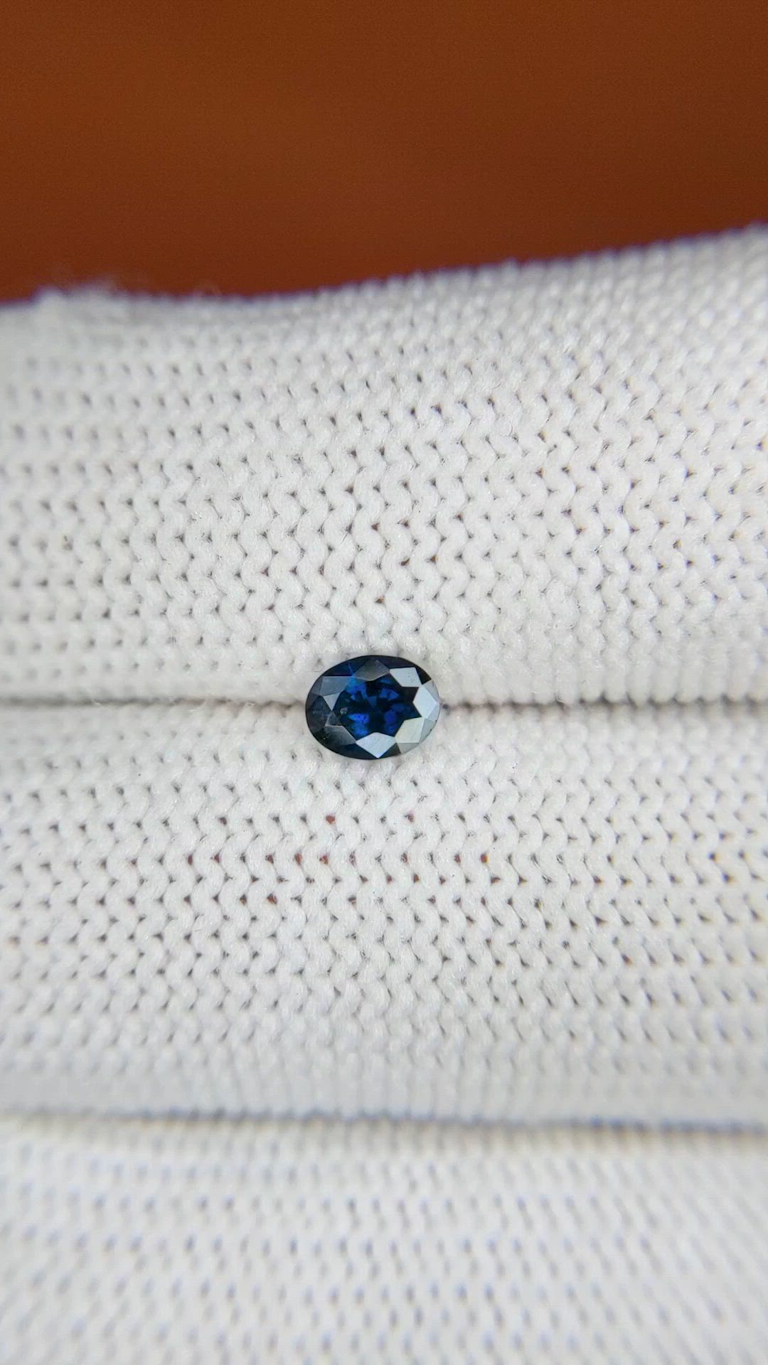 0.53 Ct. Blue Sapphire from Ceylon (Sri Lanka) Size Video