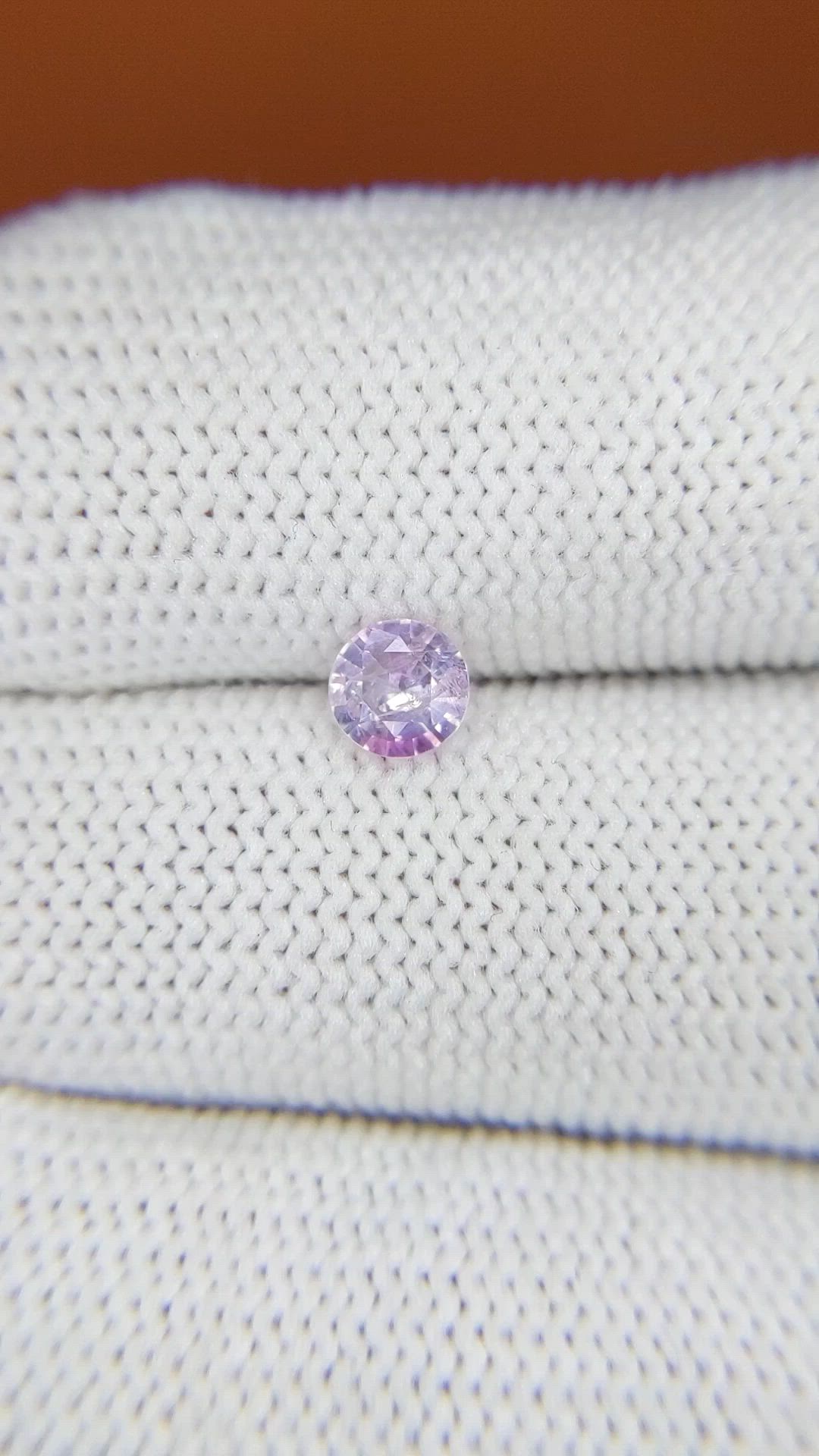0.52 Ct. Pinkish Purple Sapphire from Ceylon (Sri Lanka) Size Video