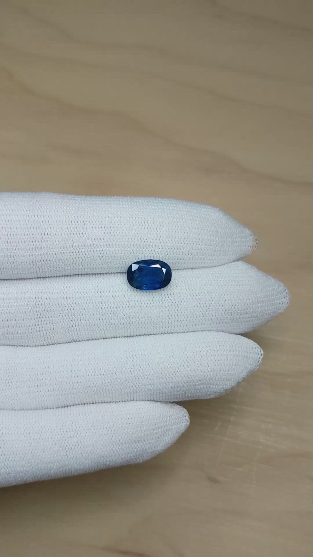 3.20 Ct. Blue Sapphire from Thailand Size Video