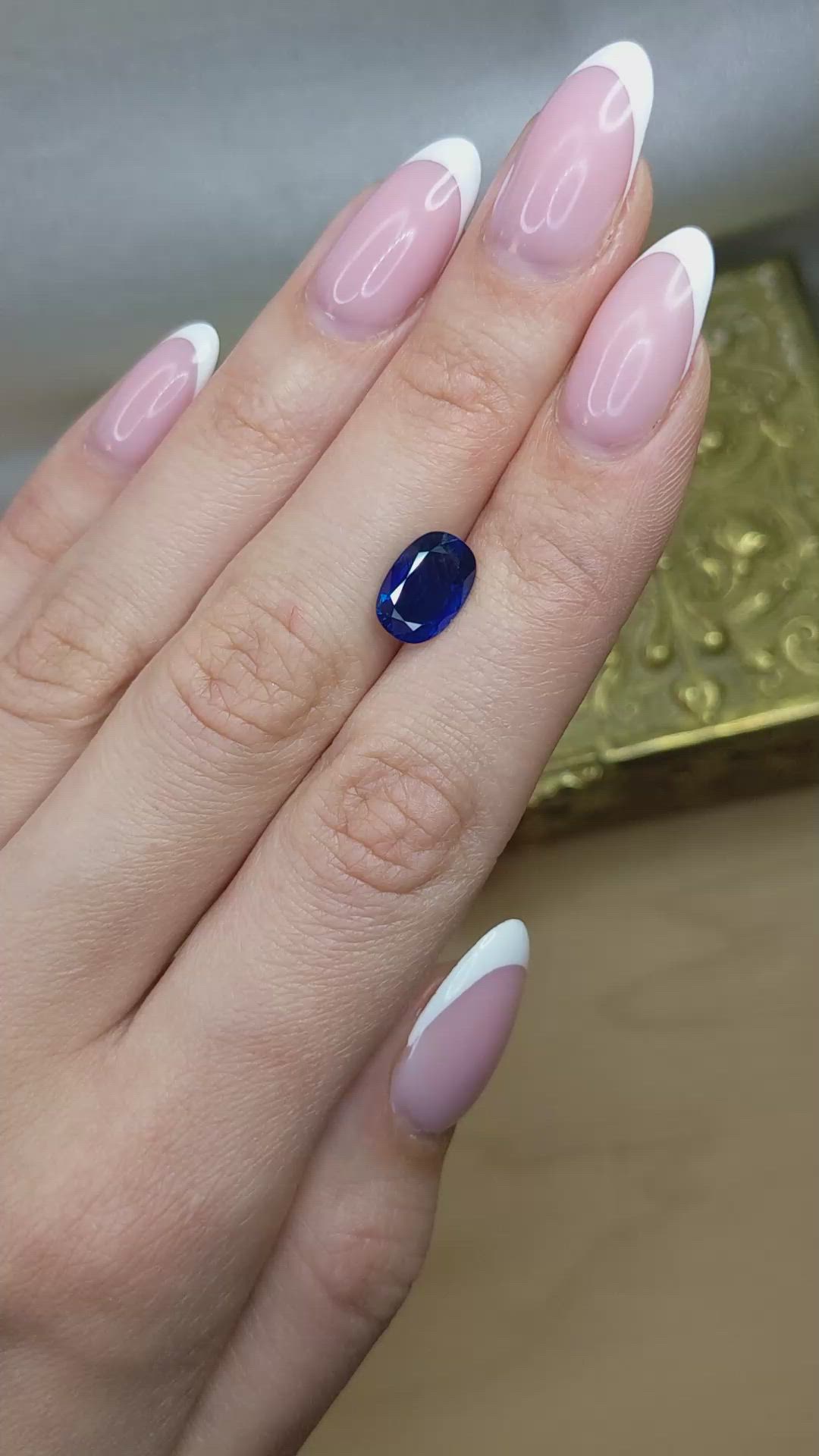 3.20 Ct. Blue Sapphire from Thailand Size Video