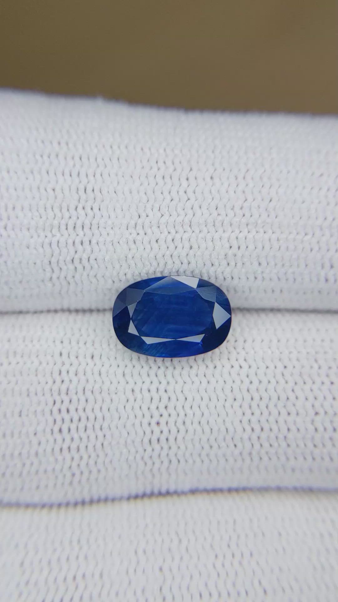 3.20 Ct. Blue Sapphire from Thailand Size Video