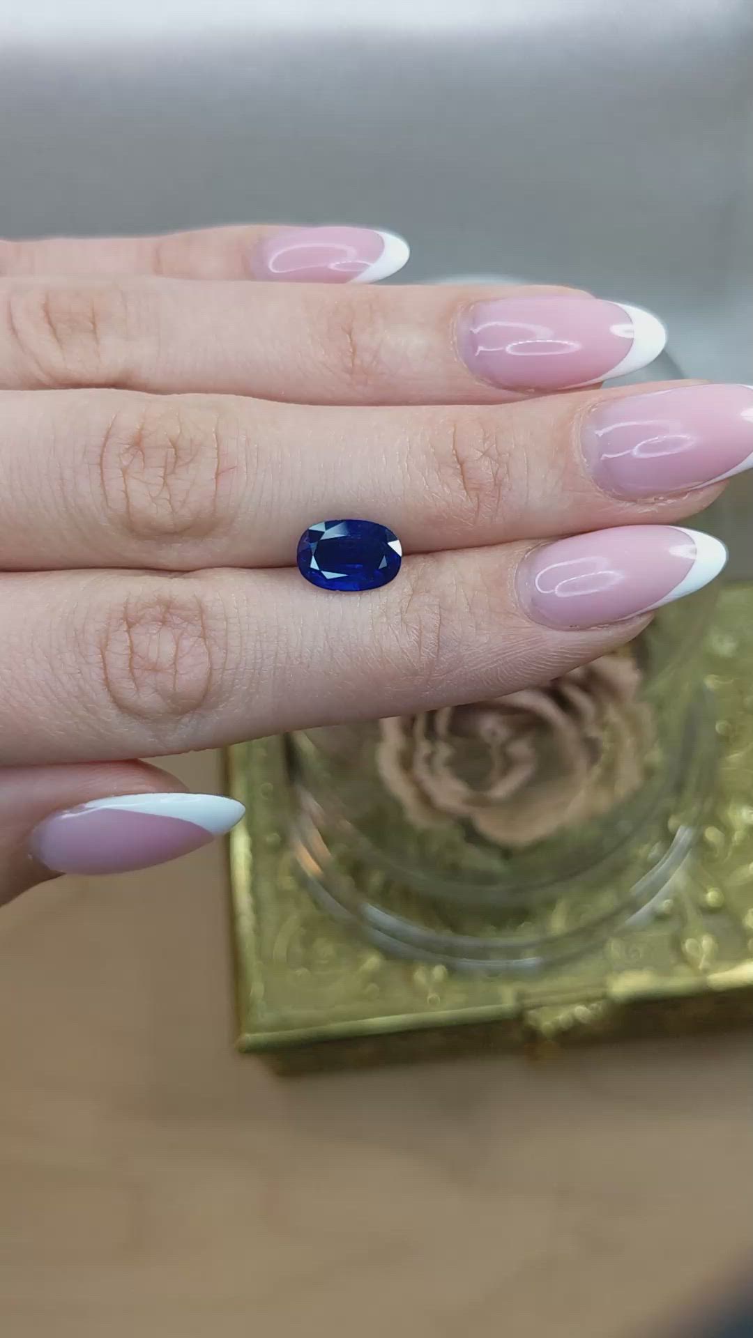 3.20 Ct. Blue Sapphire from Thailand Size Video