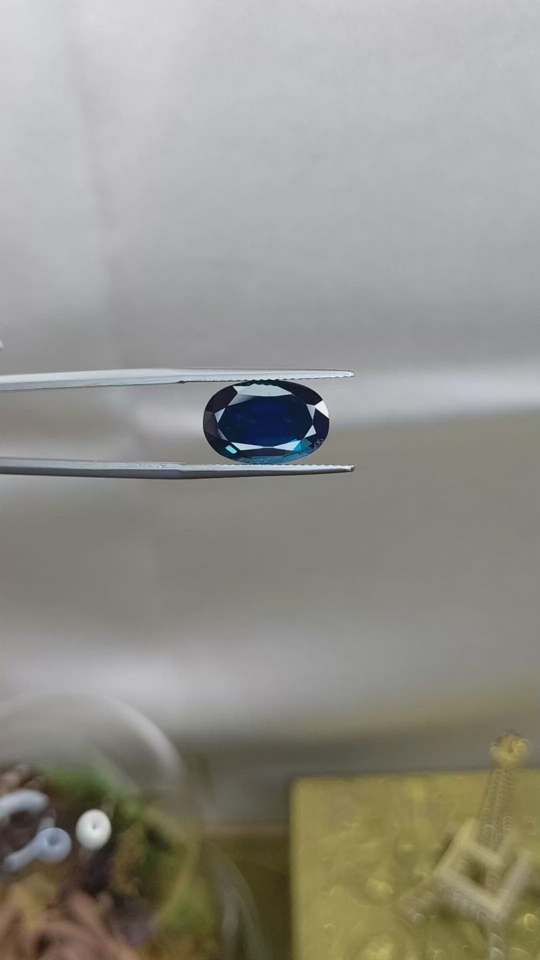7.22 Ct. Blue Sapphire from Thailand Size Video