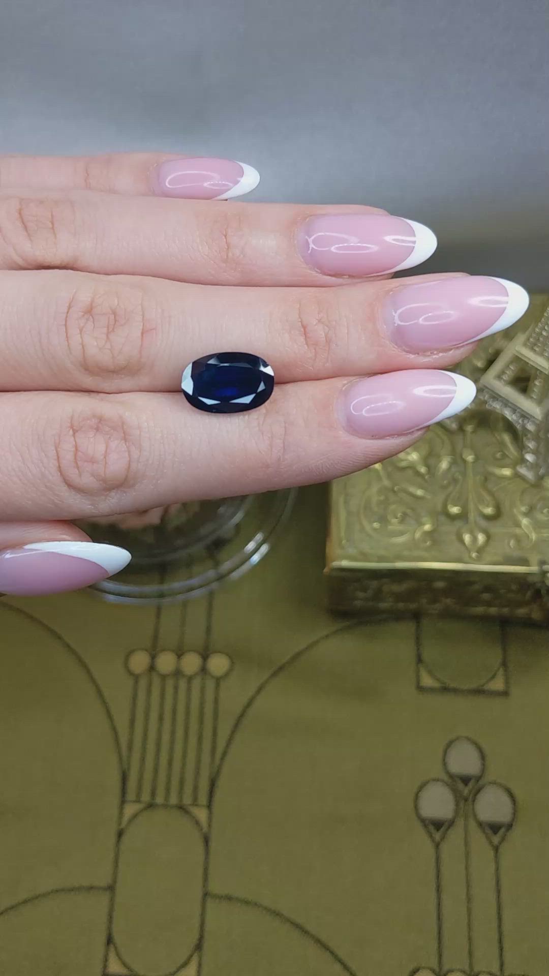 7.22 Ct. Blue Sapphire from Thailand Size Video