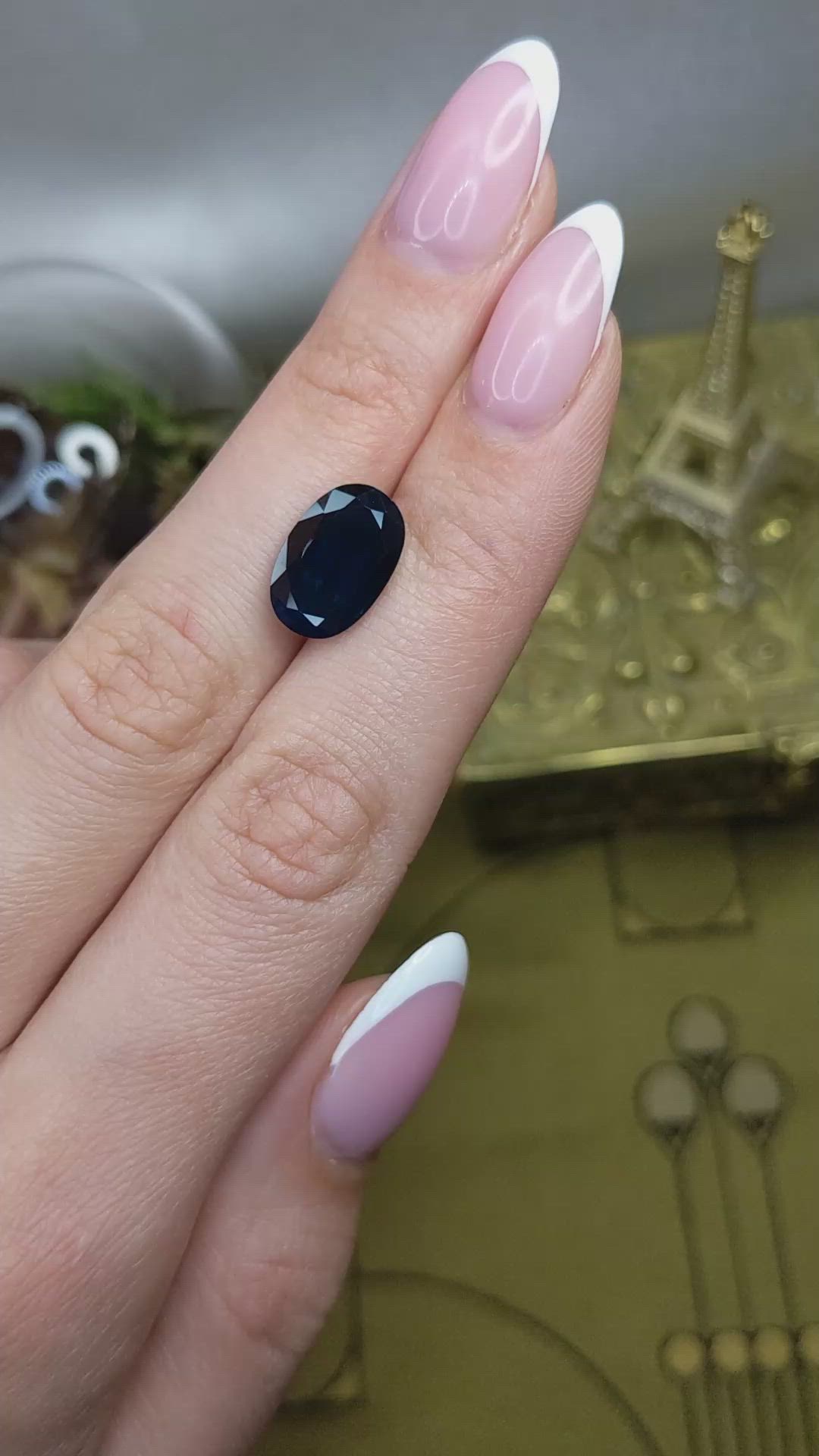 7.22 Ct. Blue Sapphire from Thailand Size Video