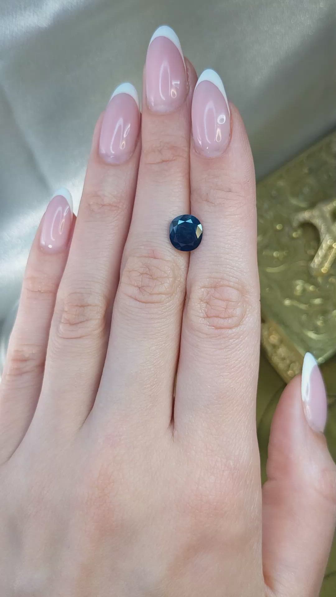 2.82 Ct. Blue Sapphire from Thailand Size Video