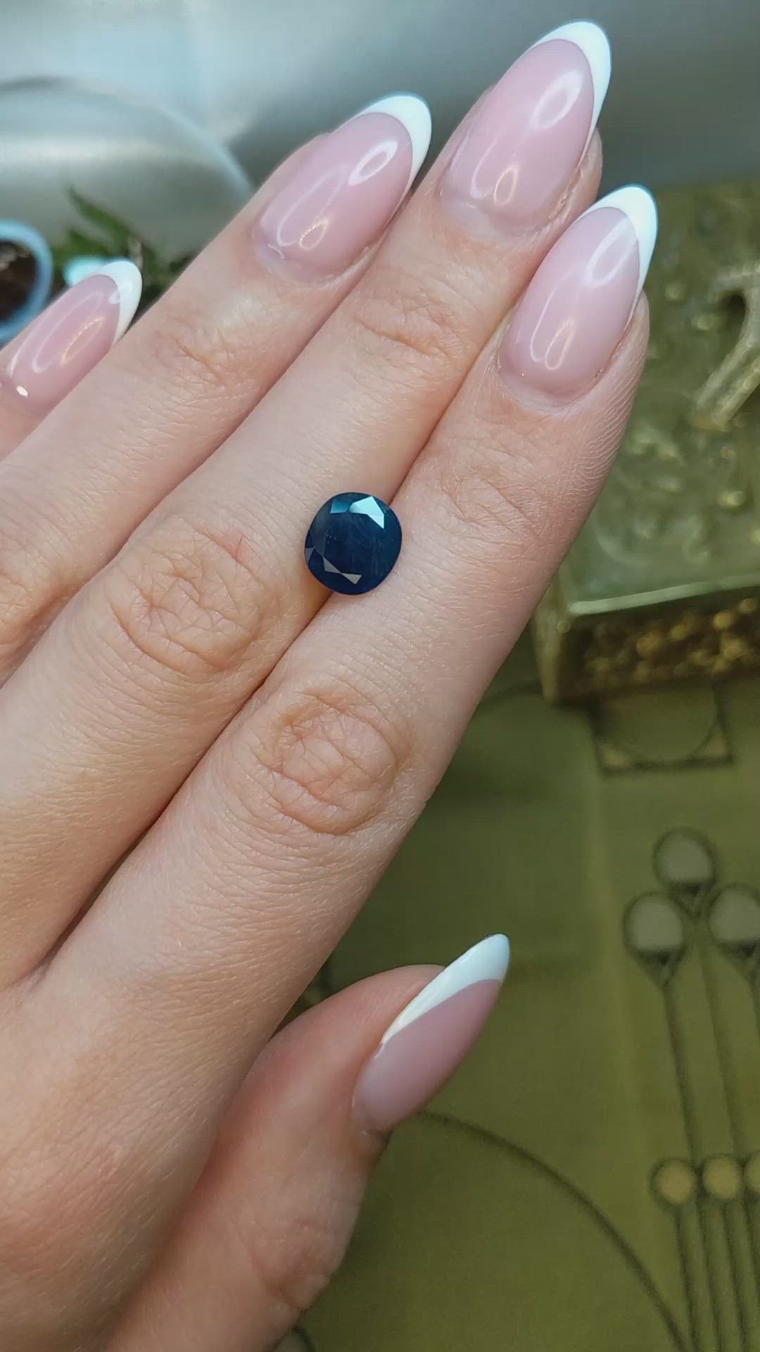 2.82 Ct. Blue Sapphire from Thailand Size Video