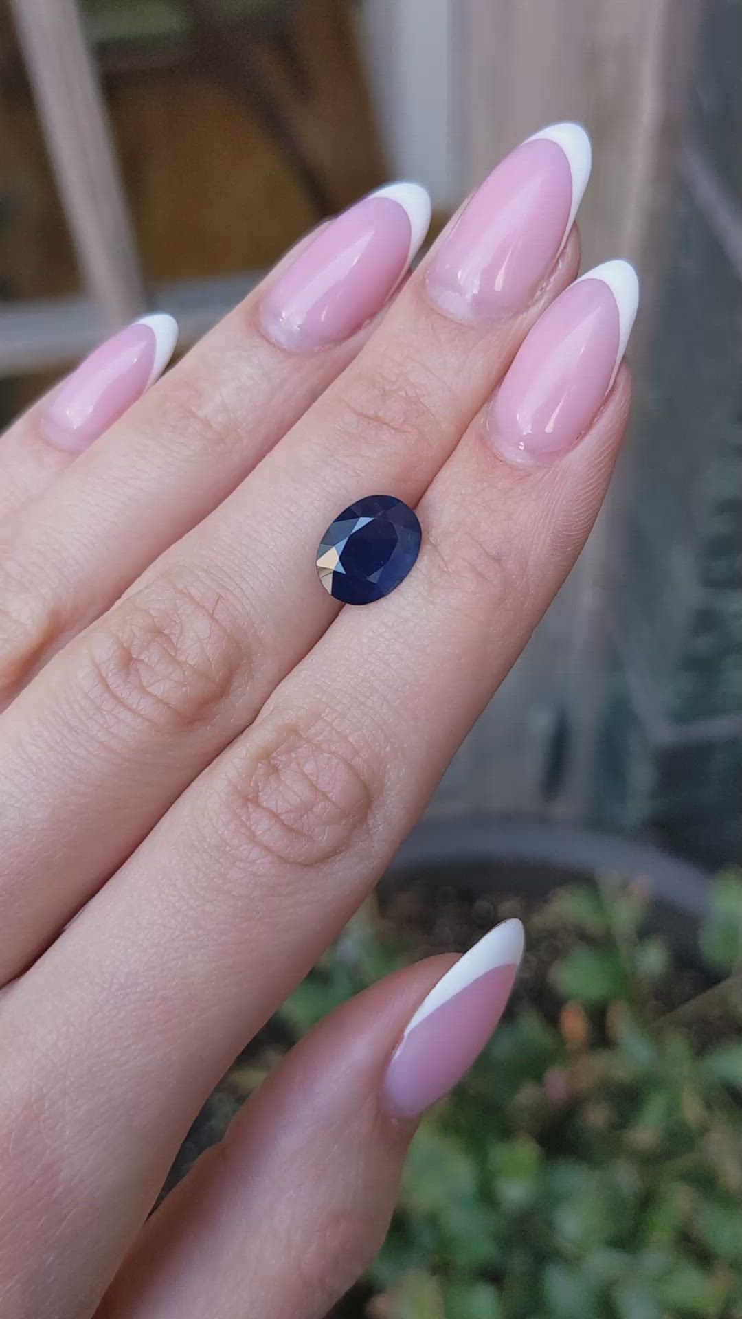 3.10 Ct. Blue Sapphire from Thailand Size Video
