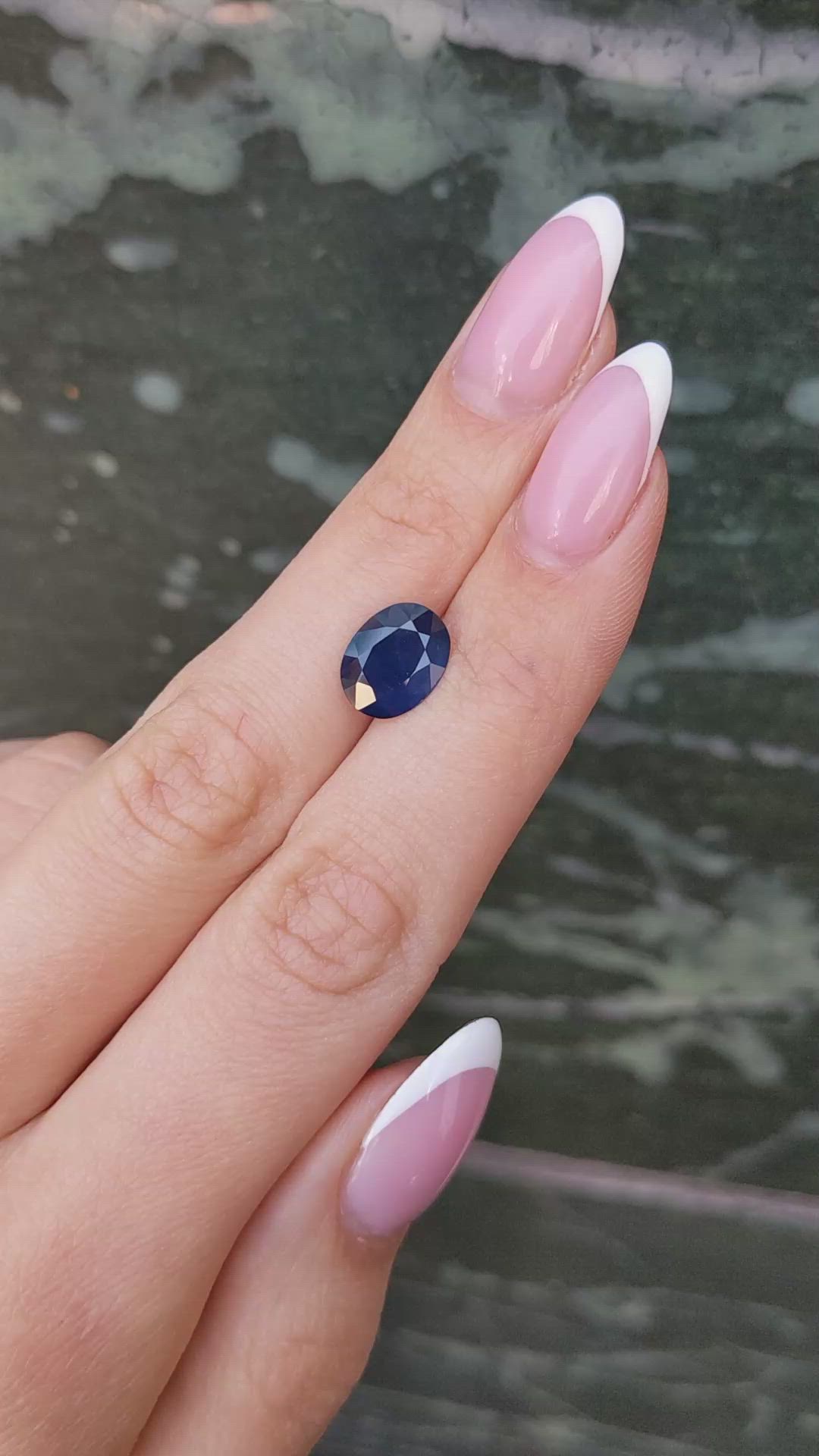 3.10 Ct. Blue Sapphire from Thailand Size Video