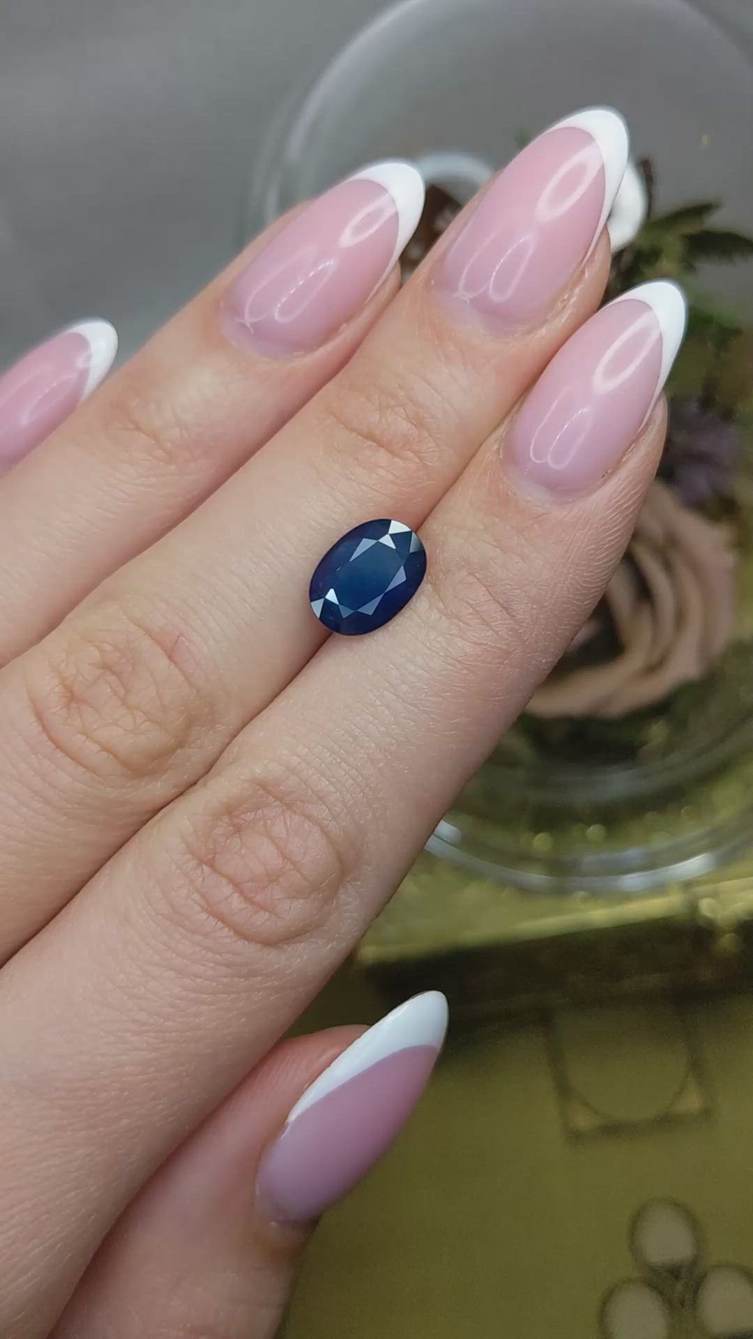 2.85 Ct. Blue Sapphire from Thailand Size Video