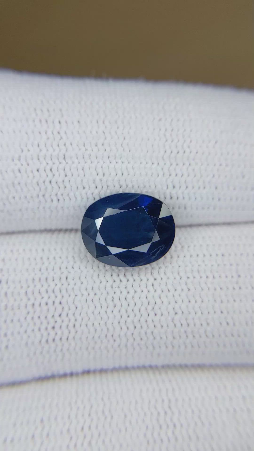 4.34 Ct. Blue Sapphire from Thailand Size Video