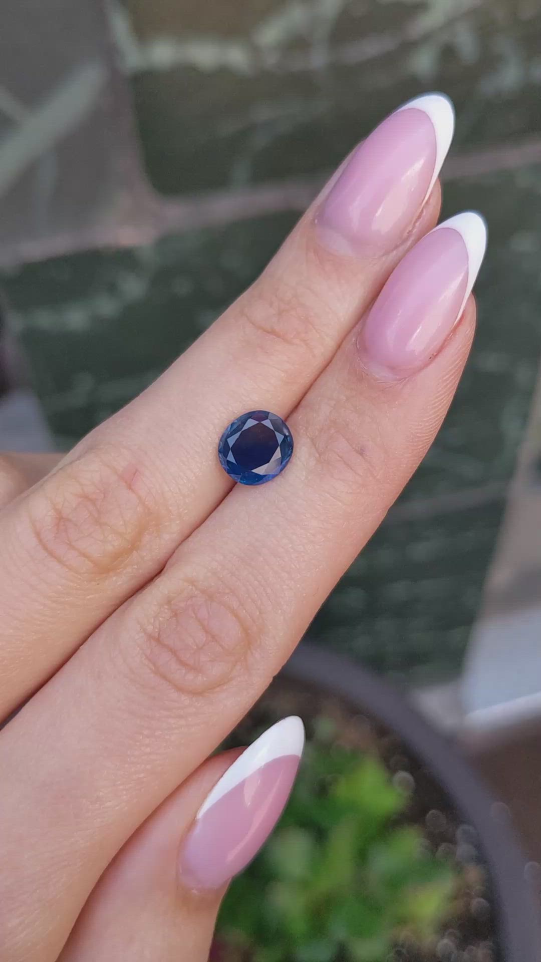 2.40 Ct. Blue Sapphire from Thailand Size Video