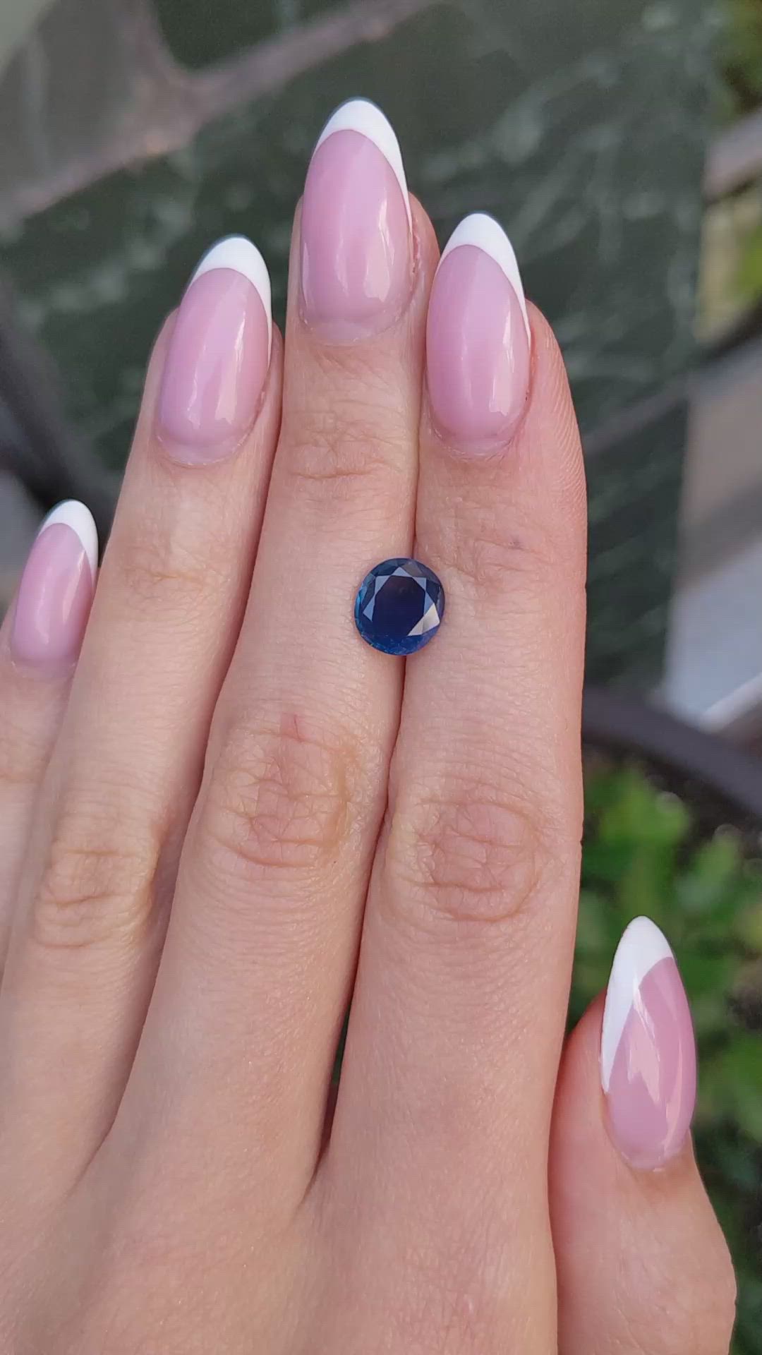 2.40 Ct. Blue Sapphire from Thailand Size Video