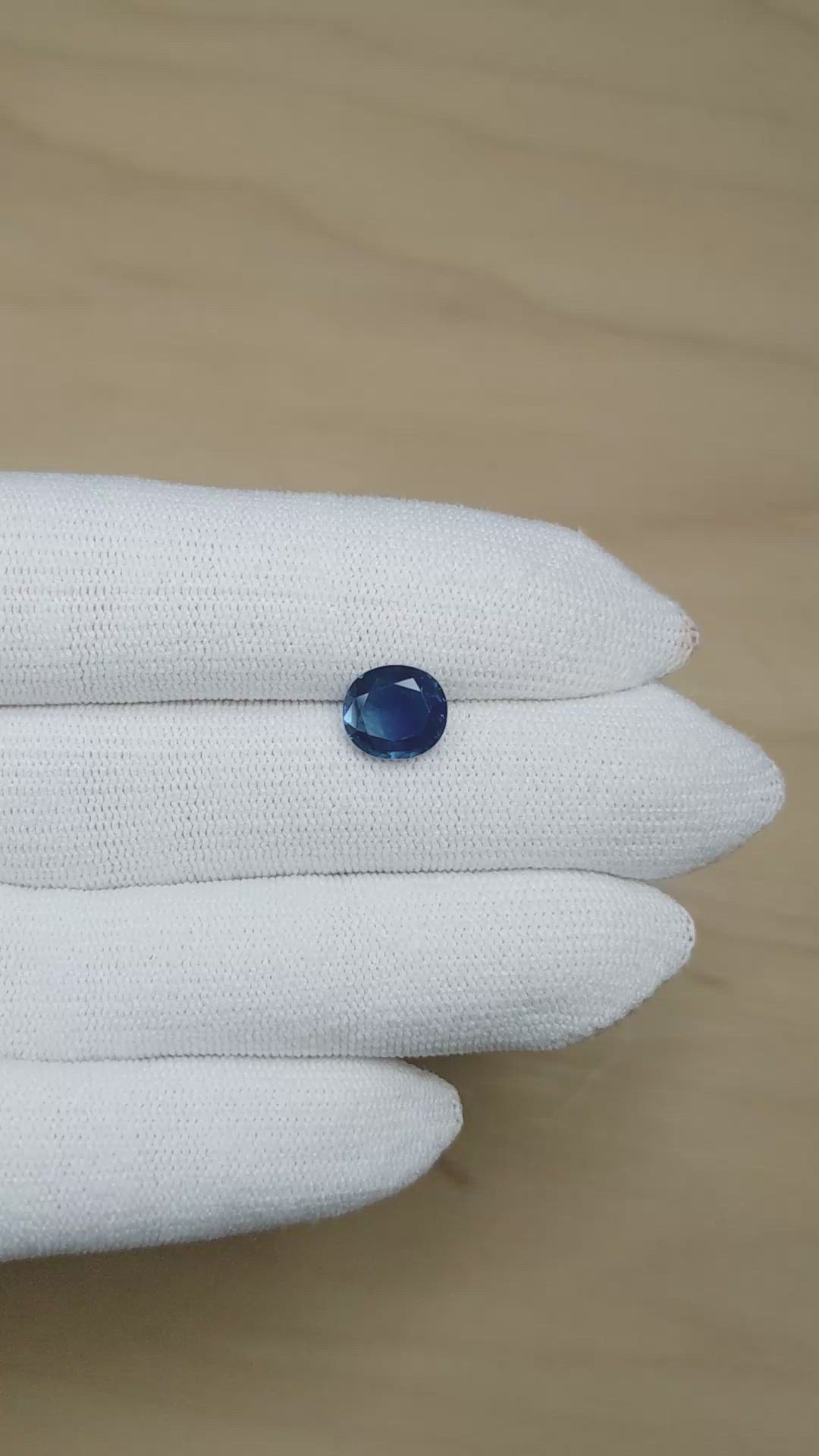 2.40 Ct. Blue Sapphire from Thailand Size Video