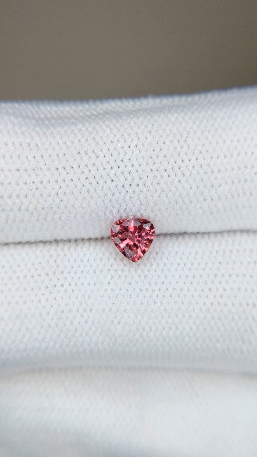 0.56 Ct. Reddish Pink Sapphire from Madagascar Size Video