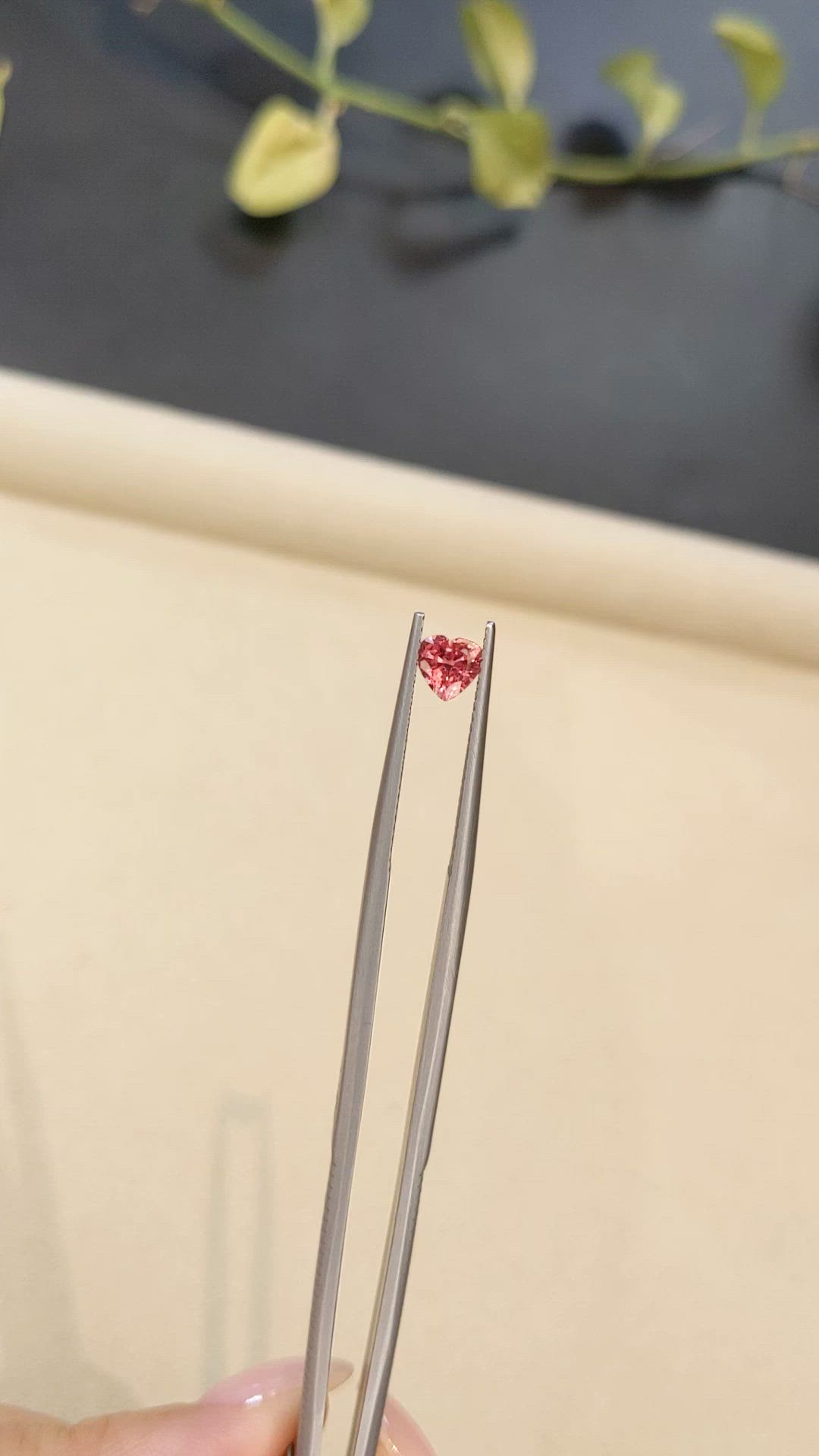 0.56 Ct. Reddish Pink Sapphire from Madagascar Size Video