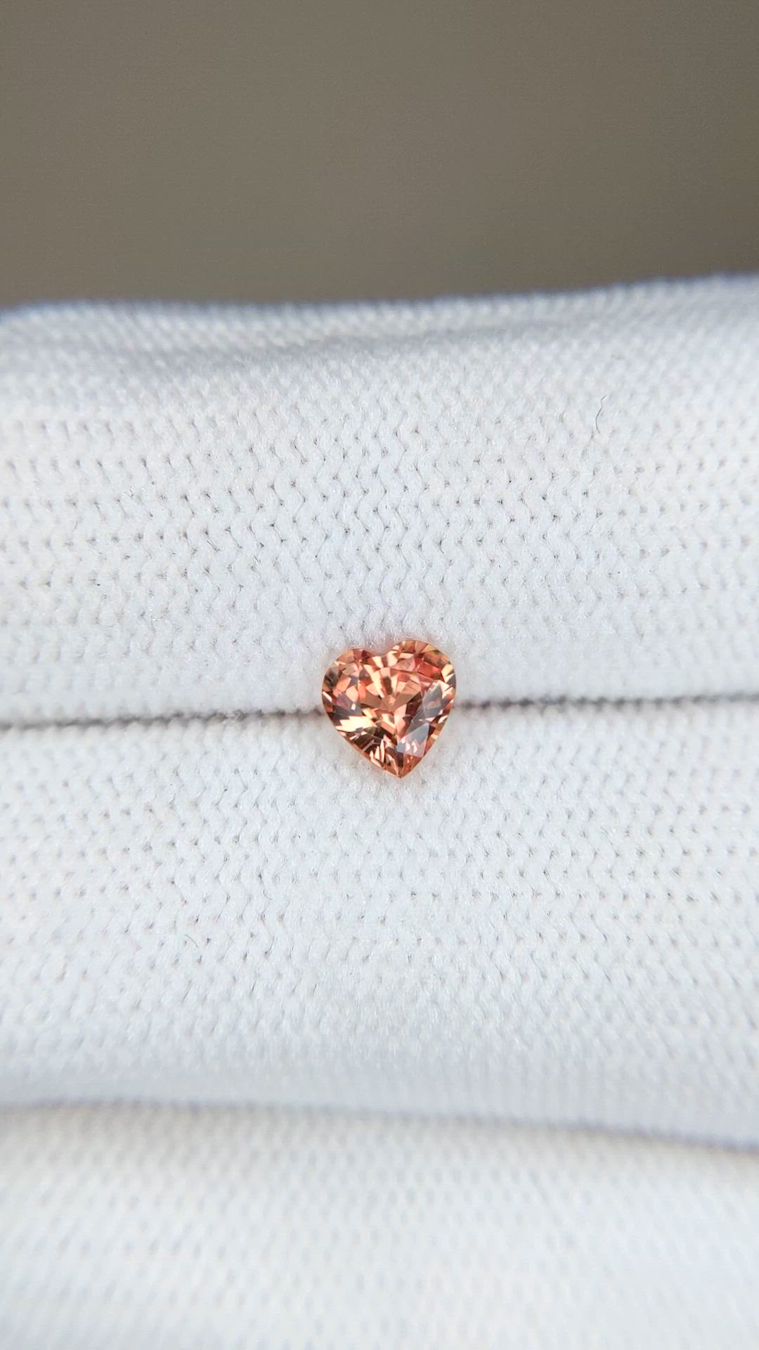 0.59 Ct. Orangish Brown Sapphire from Madagascar Size Video