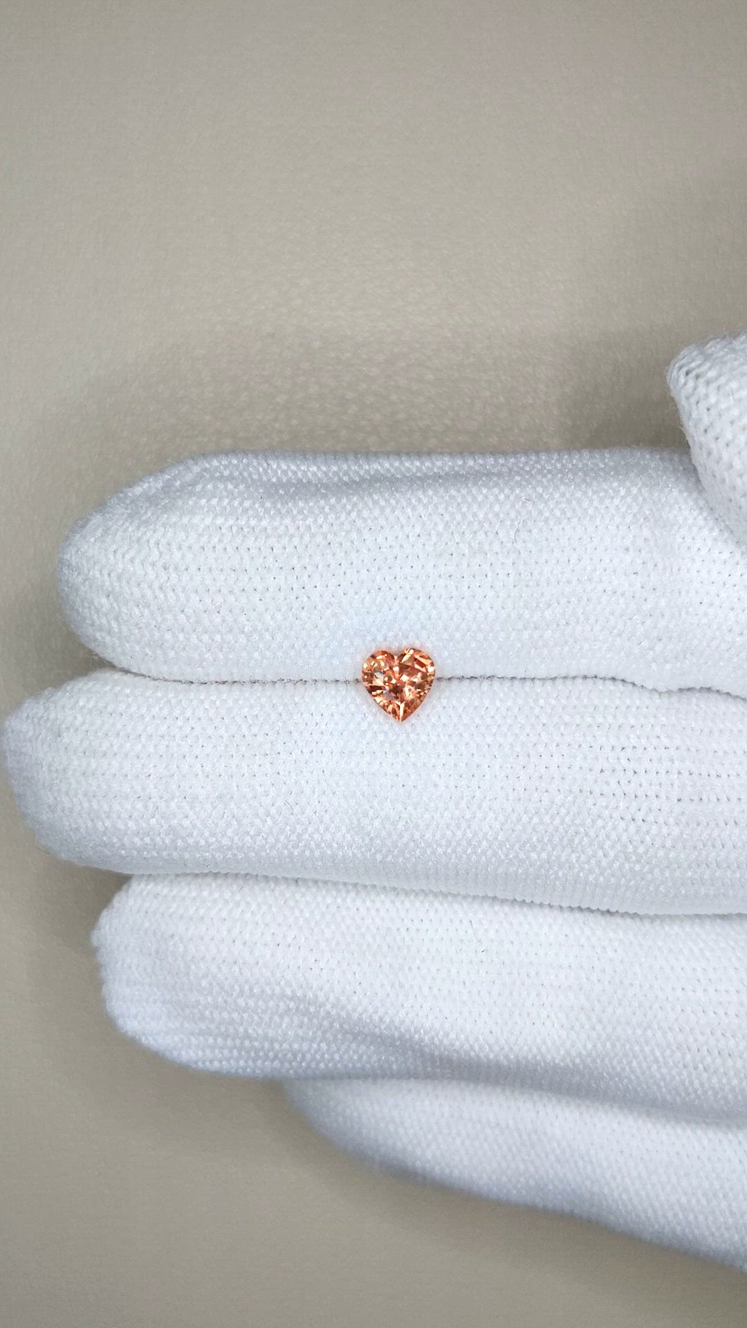 0.59 Ct. Orangish Brown Sapphire from Madagascar Size Video
