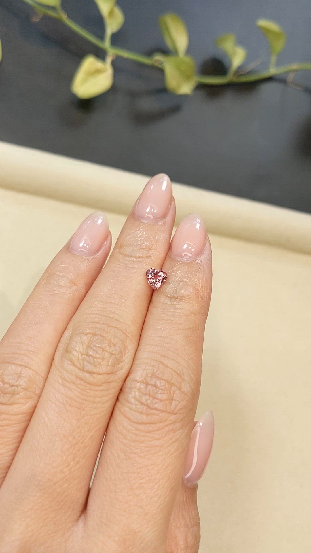 0.66 Ct. Padparadscha Sapphire from Madagascar Size Video