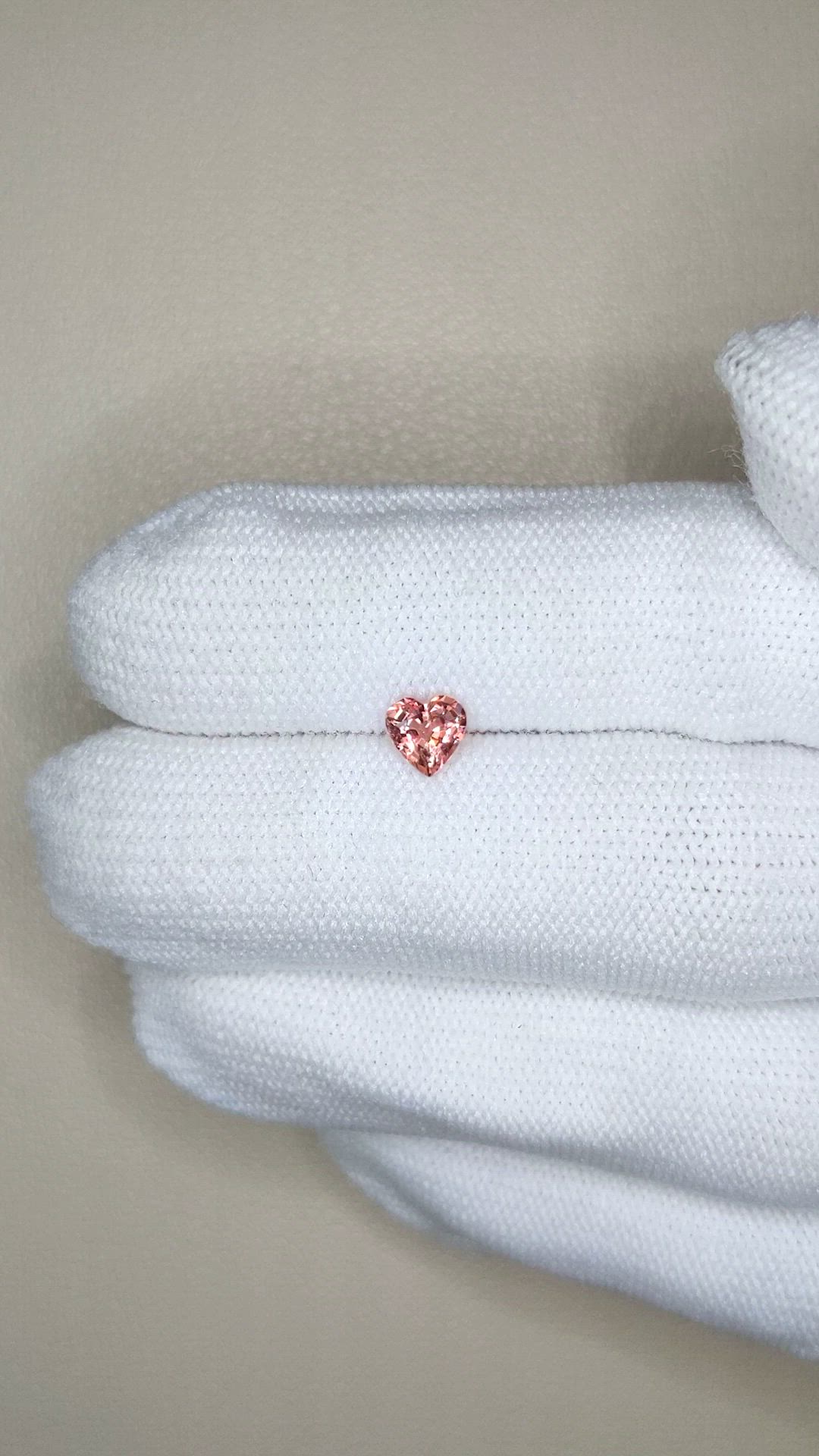 0.66 Ct. Padparadscha Sapphire from Madagascar Size Video