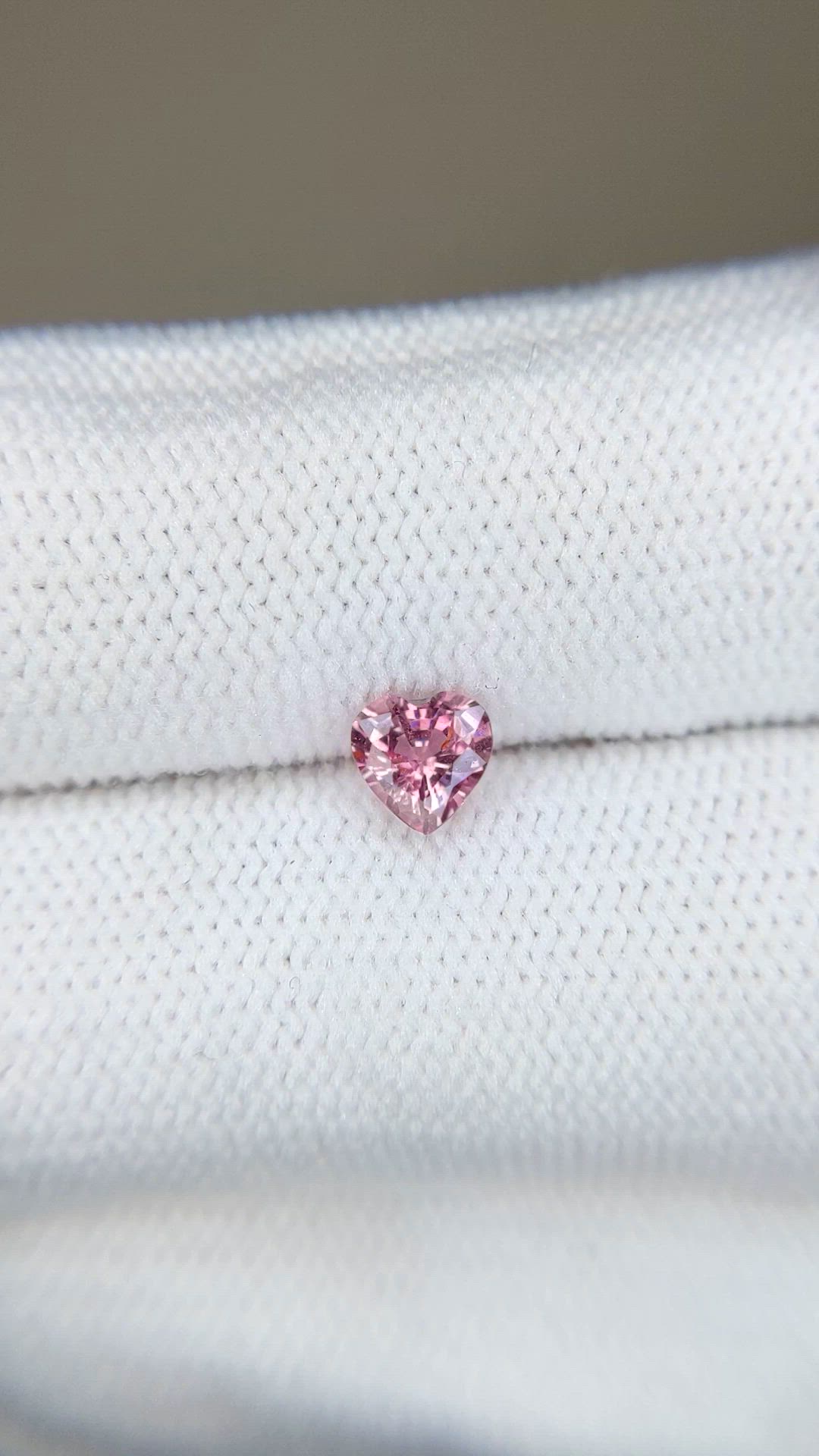 0.51 Ct. Pink Sapphire from Madagascar Size Video