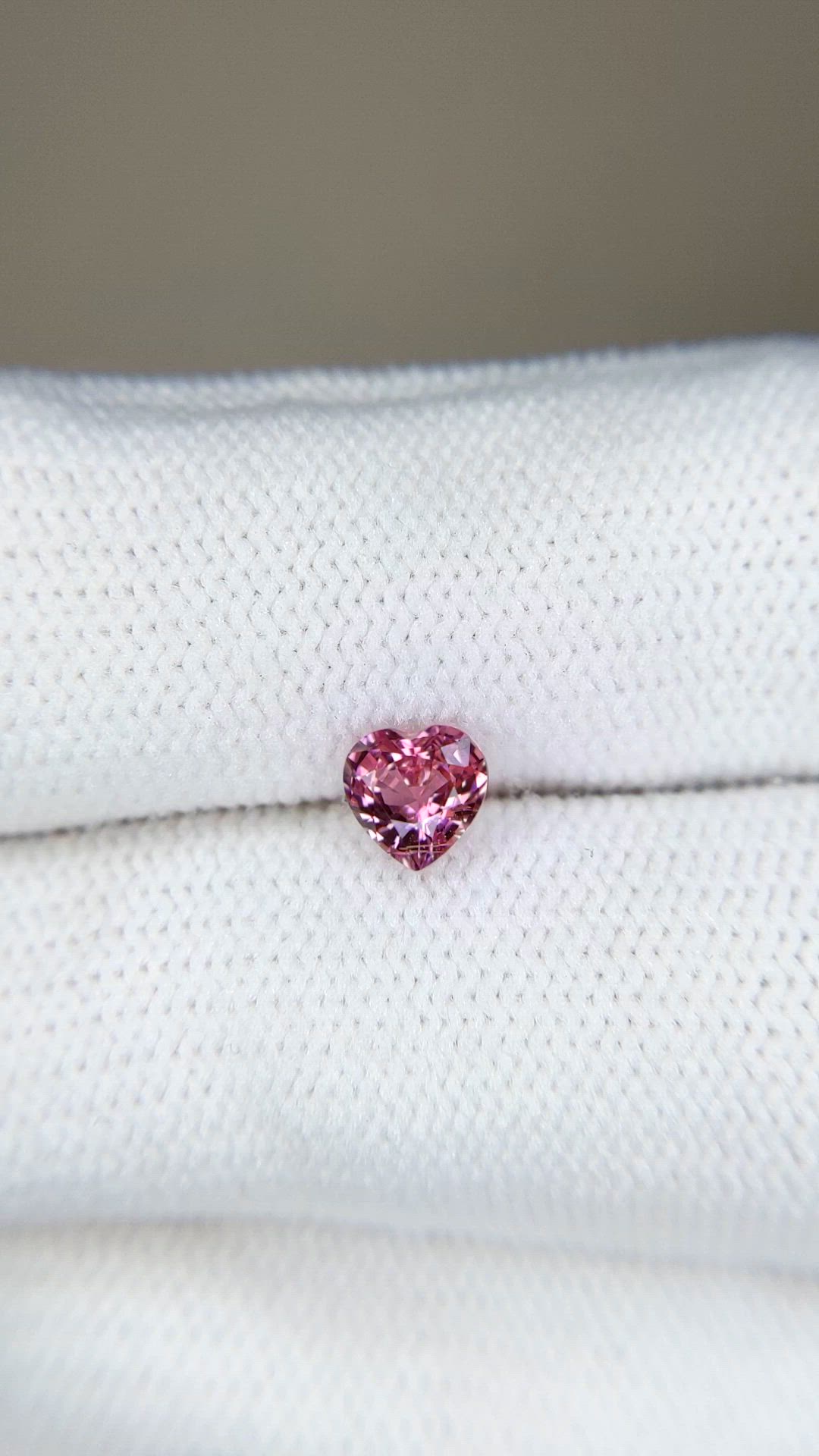 0.67 Ct. Purplish Pink Sapphire from Madagascar Size Video