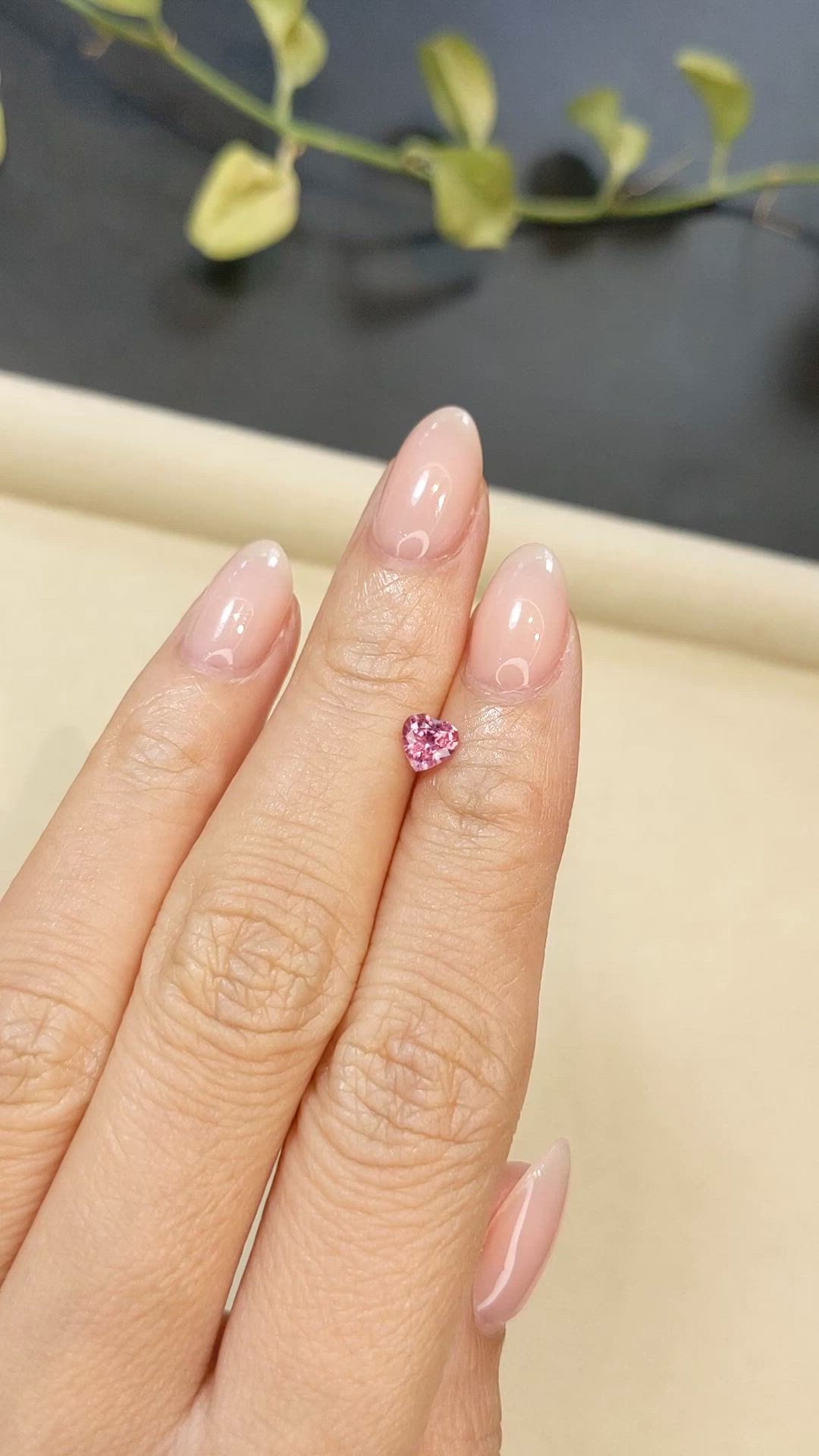 0.67 Ct. Purplish Pink Sapphire from Madagascar Size Video
