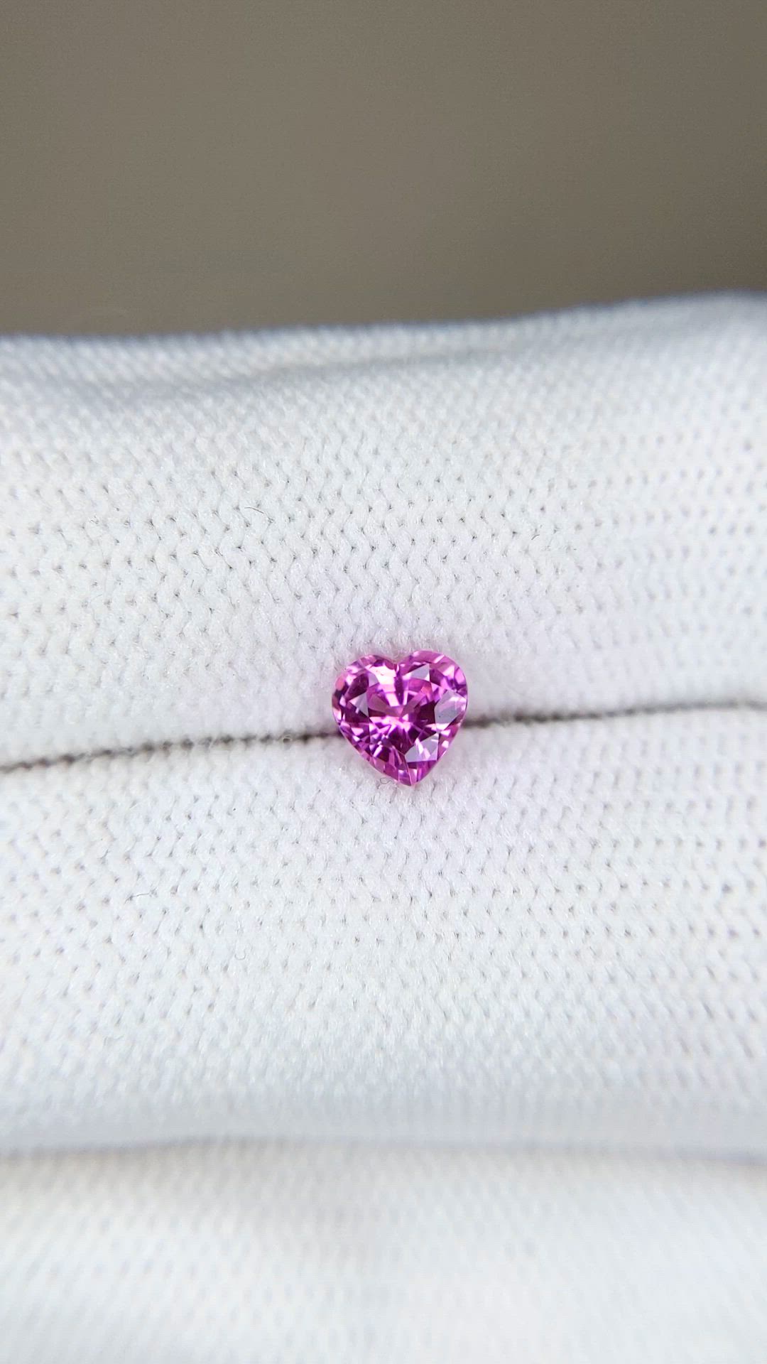 0.64 Ct. Pinkish Purple Sapphire from Madagascar Size Video