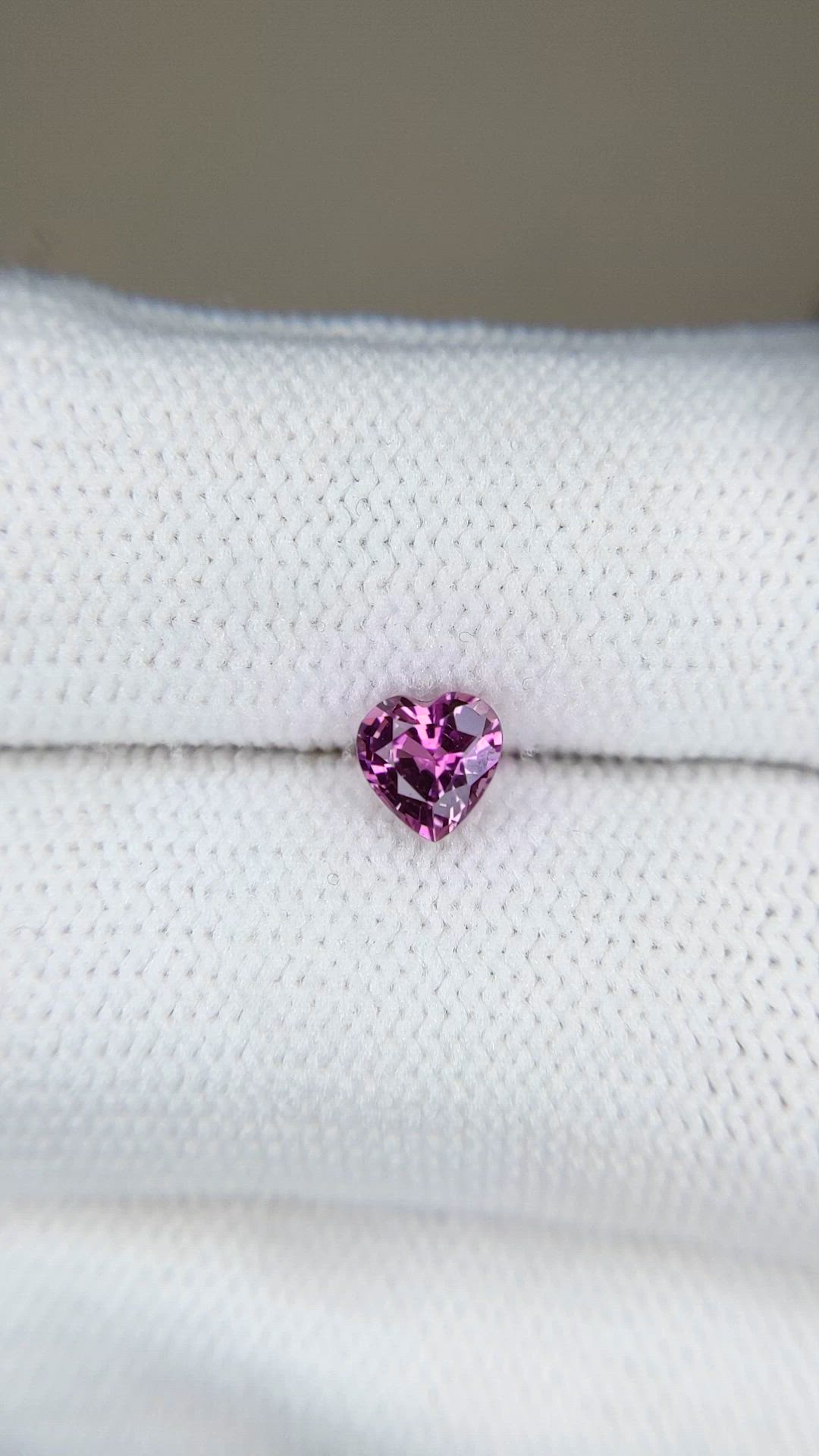 0.68 Ct. Pinkish Purple Sapphire from Madagascar Size Video