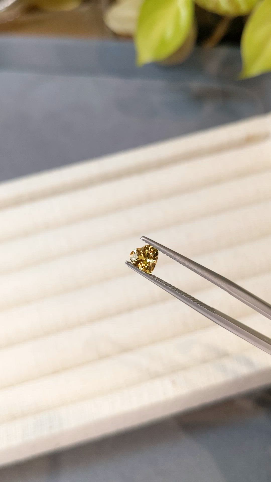 0.76 Ct. Yellow Sapphire from Madagascar Size Video