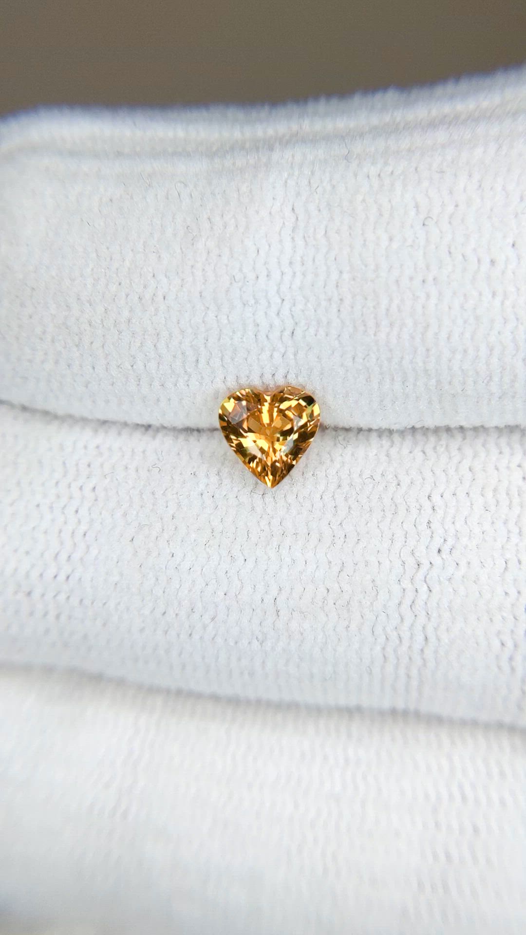0.76 Ct. Yellow Sapphire from Madagascar Size Video