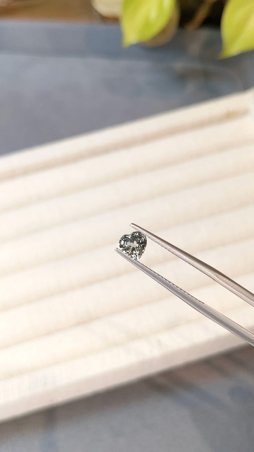 0.82 Ct. Green Sapphire from Madagascar Size Video