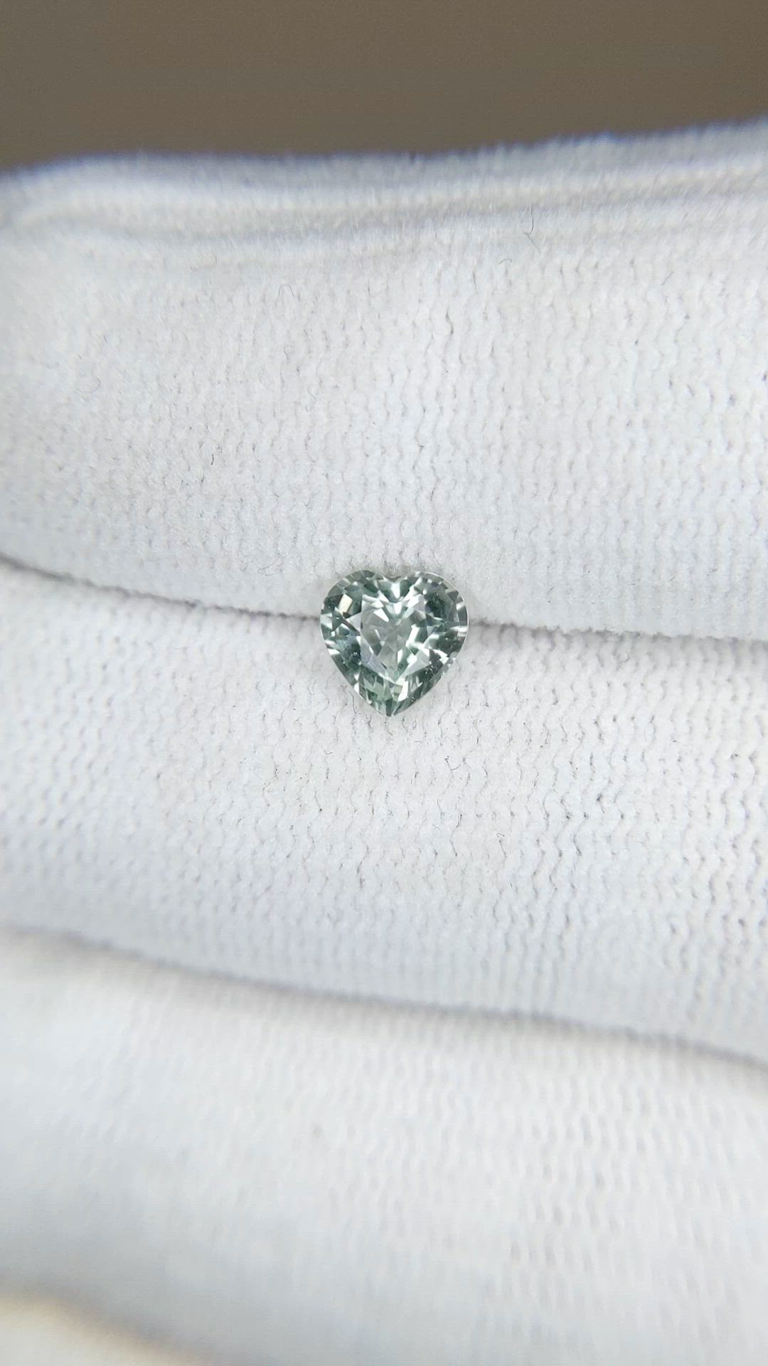 0.82 Ct. Green Sapphire from Madagascar Size Video